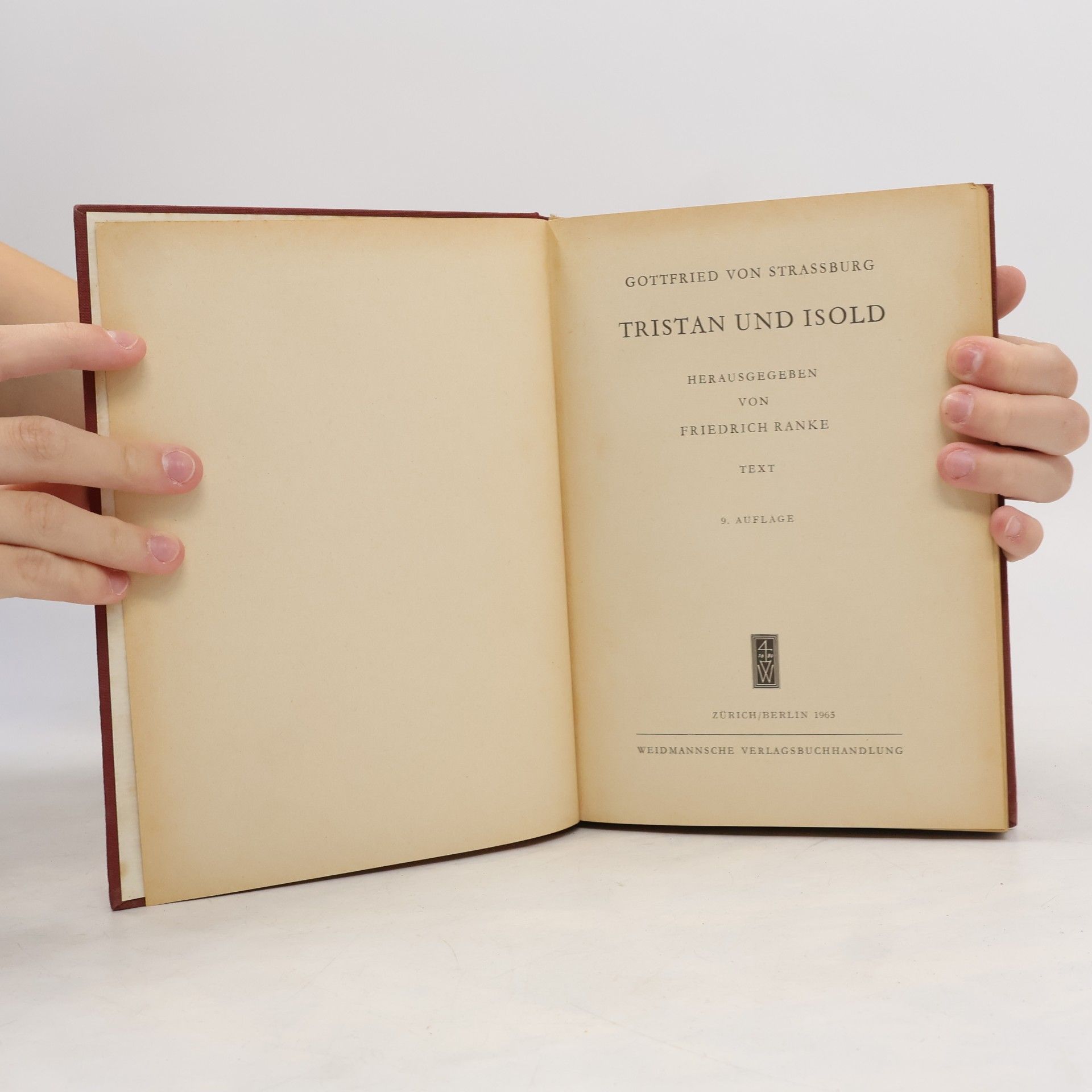 Friedrich Ranke Tristan und Isold