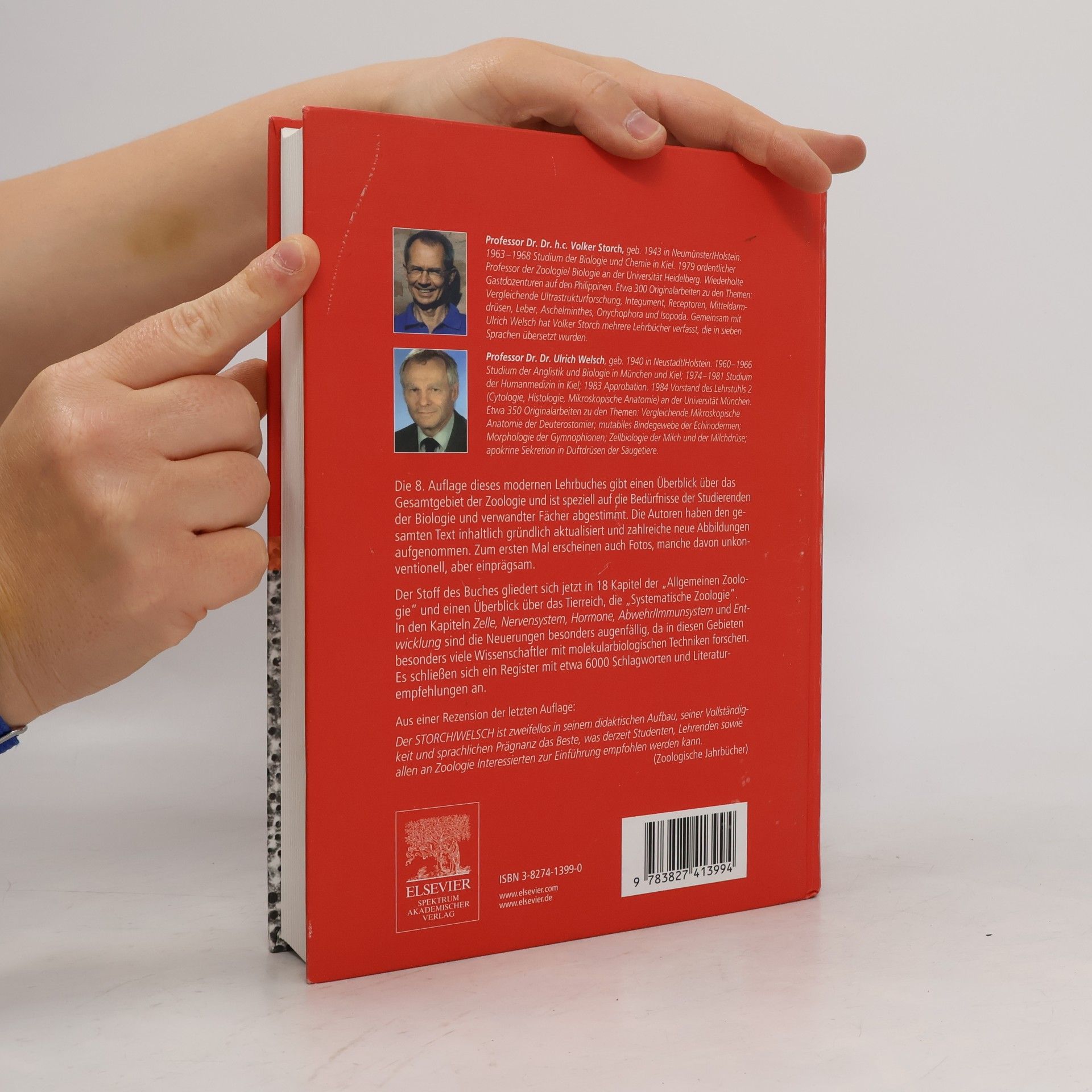 Volker Storch Kurzes Lehrbuch der Zoologie