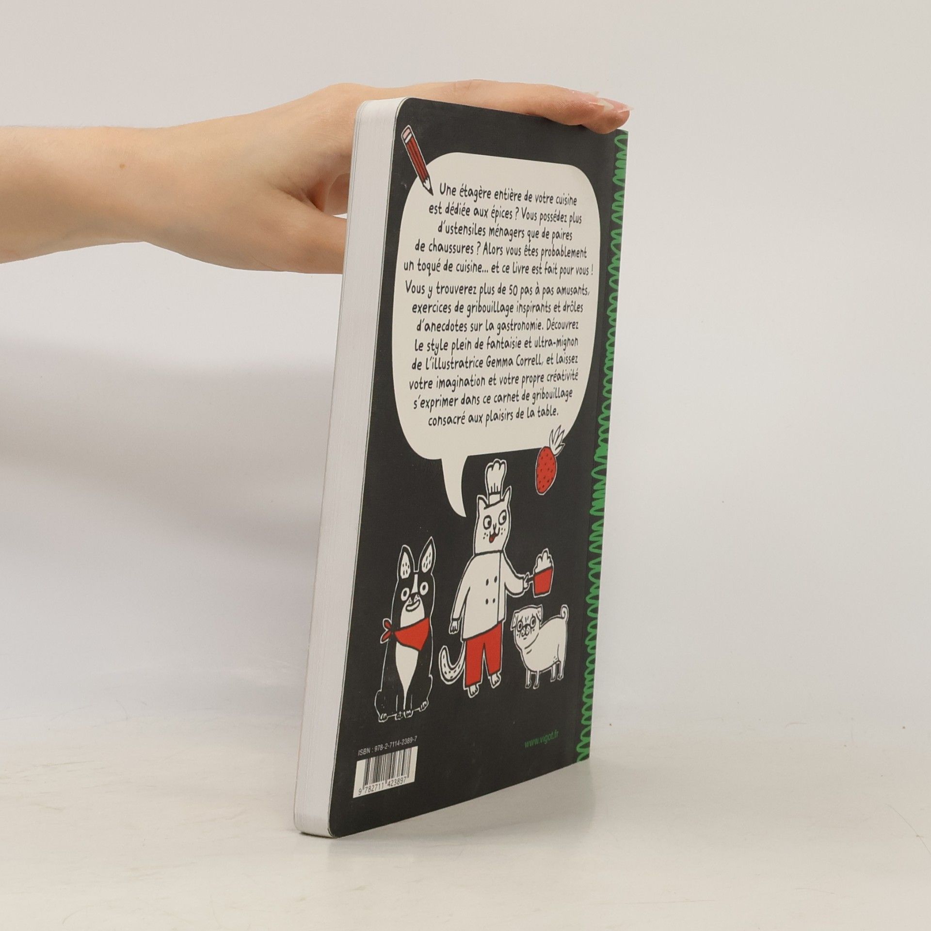 Gemma Correll Carnet de gribouillage pour les toques de cuisine