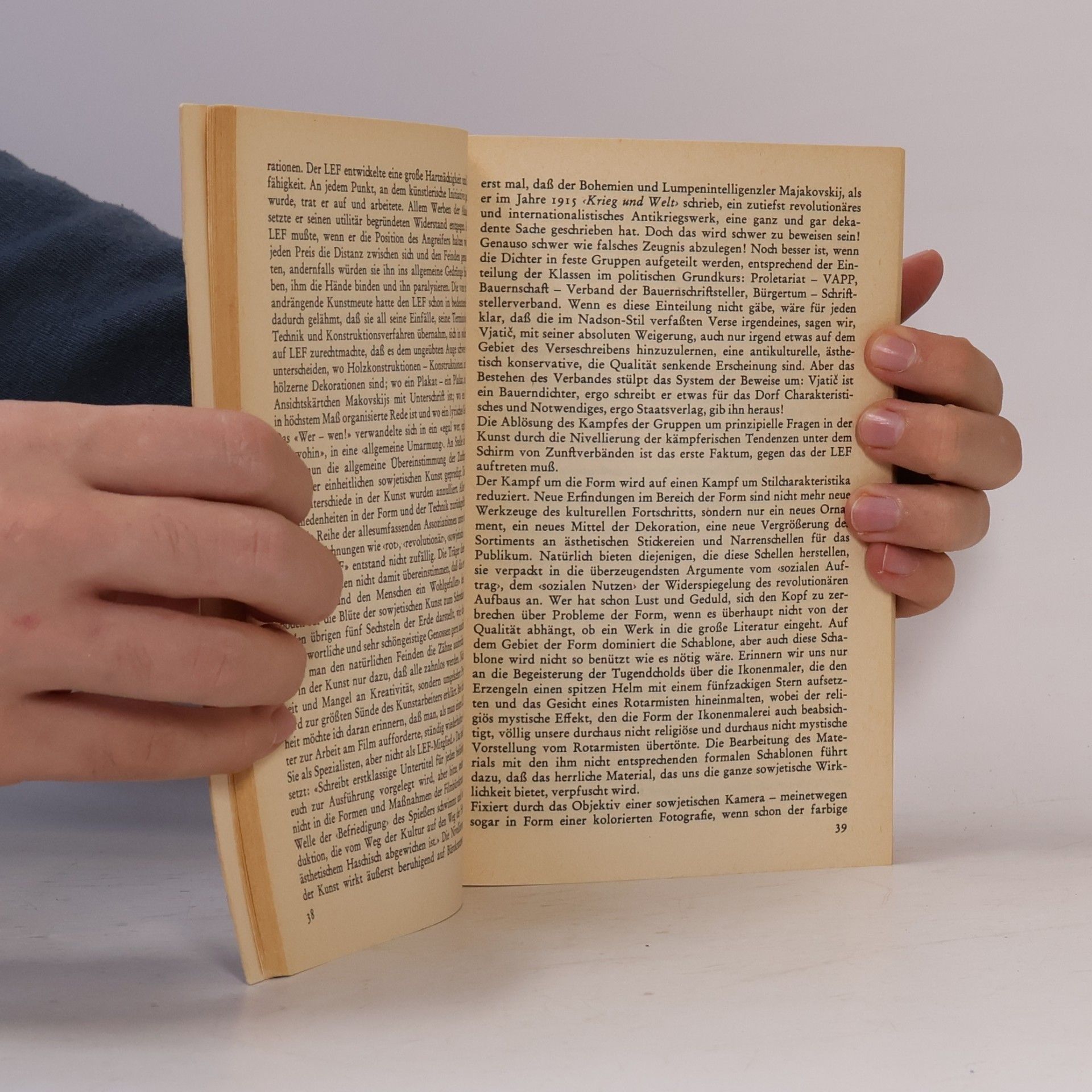 Sergej Michajlovic Tretʹjakov Die Arbeit des Schriftstellers