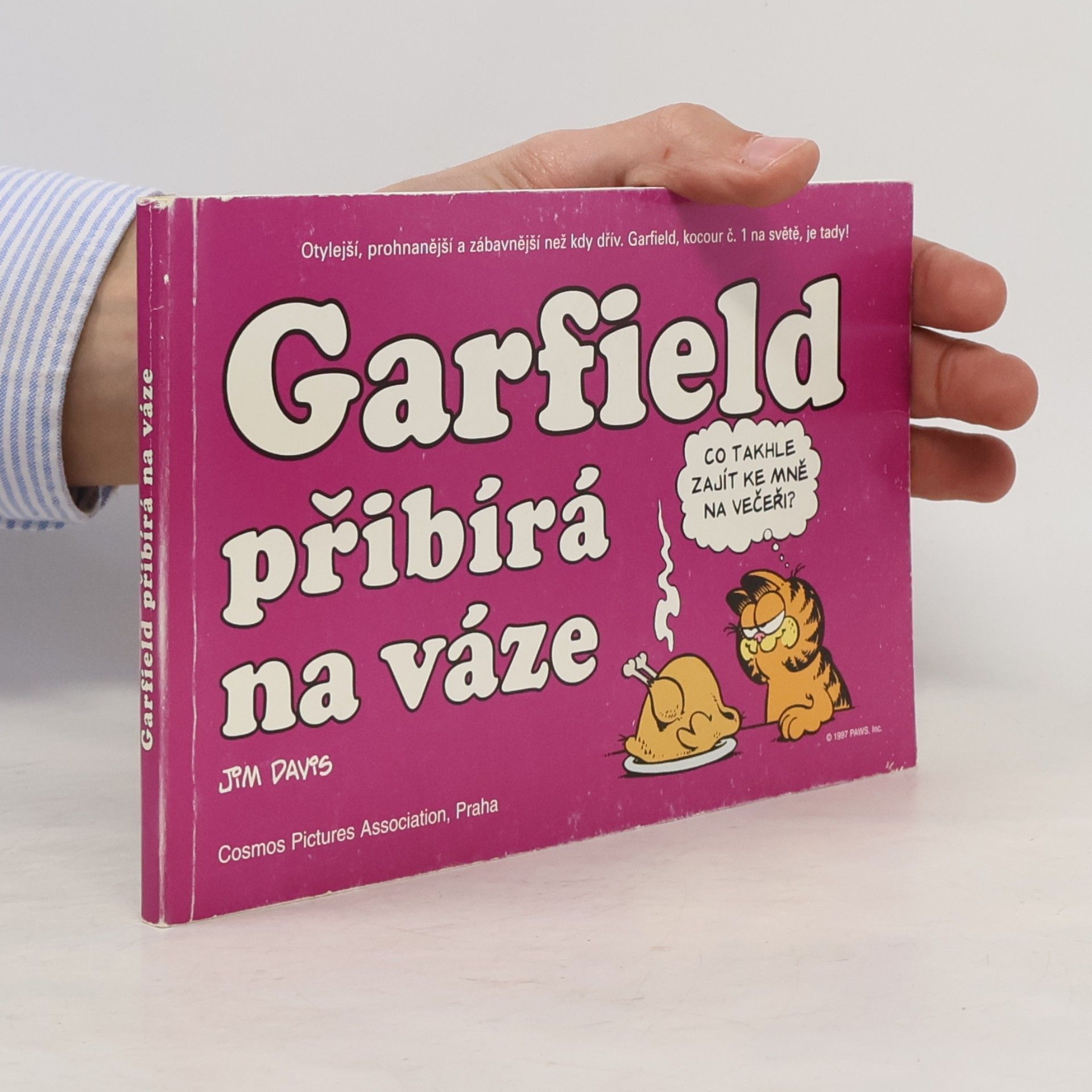 Jim Davis Garfield přibývá na váze