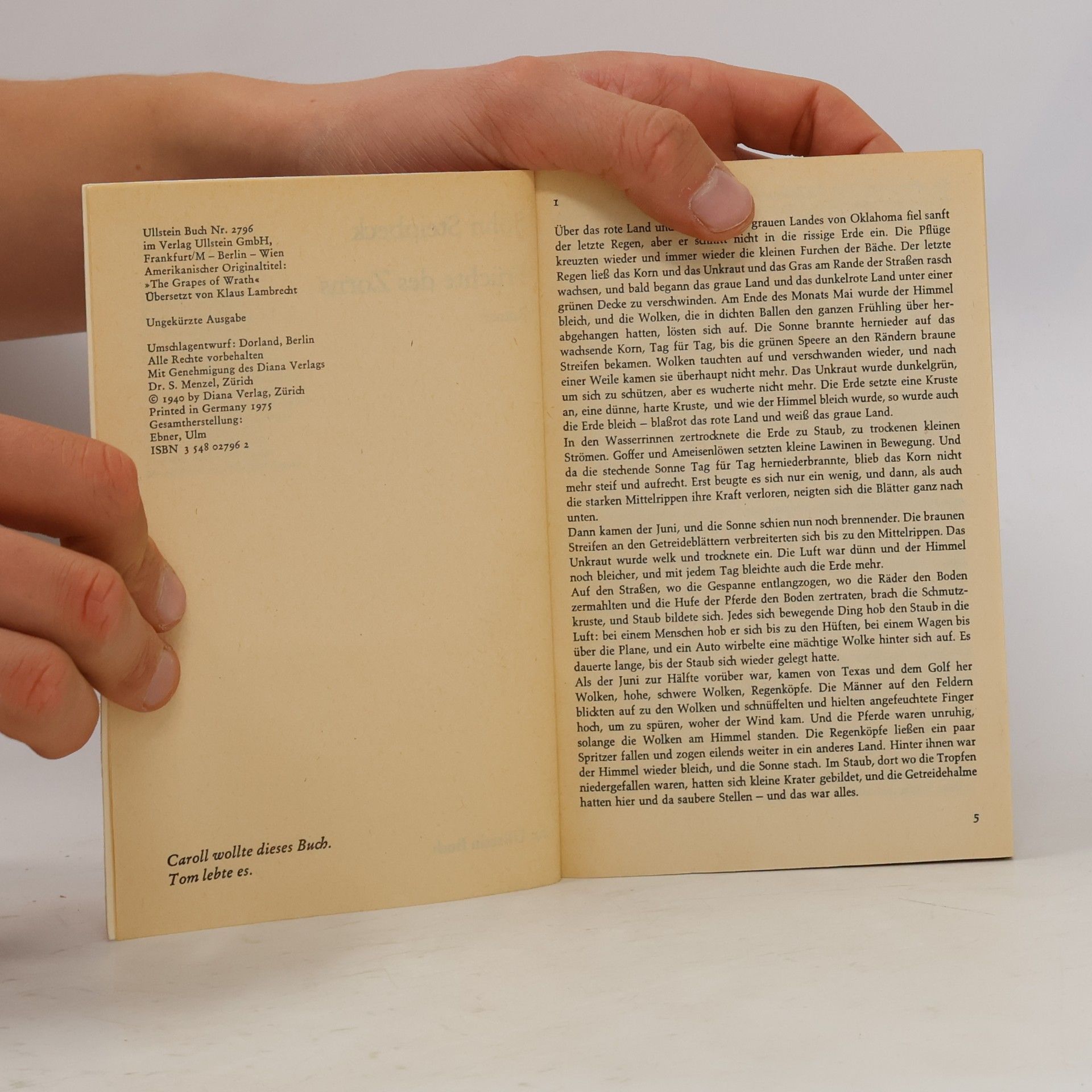 John Steinbeck Fruchte des Zorns