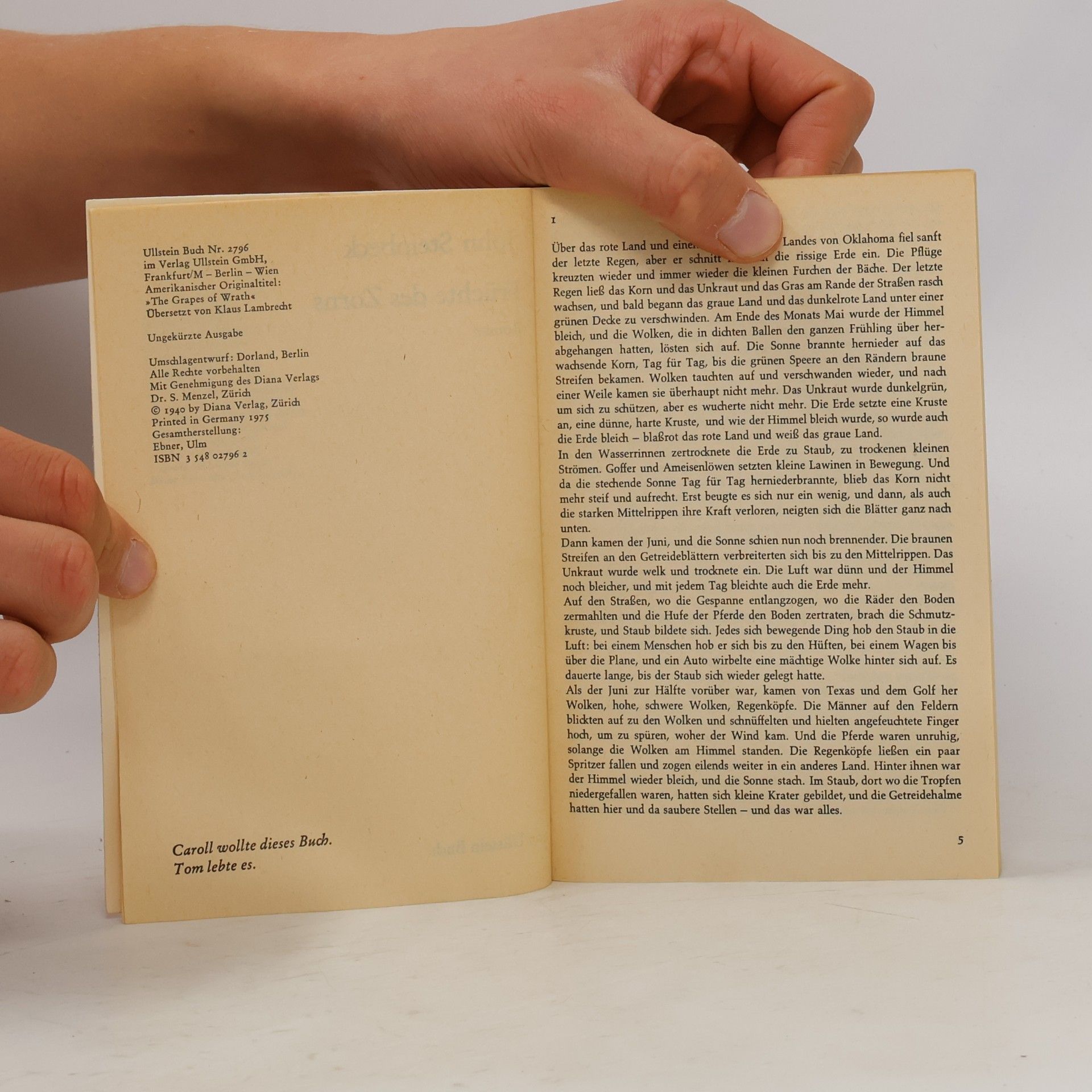 John Steinbeck Fruchte des Zorns