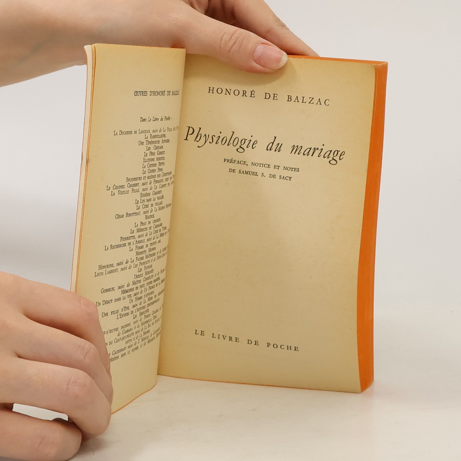 Honoré de Balzac Physiologie du mariage