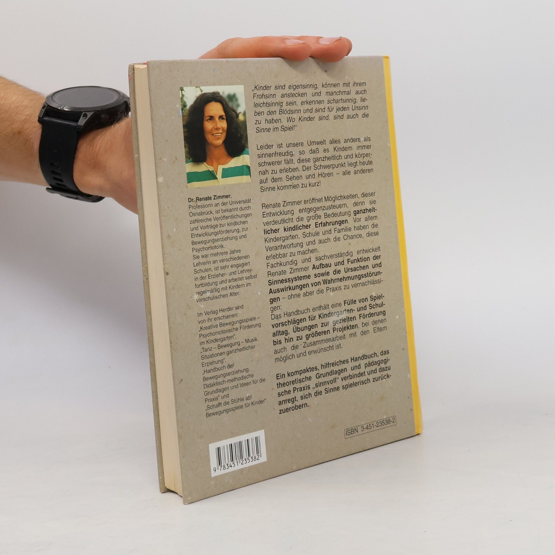 Renate Zimmer Handbuch der Sinneswahrnehmung