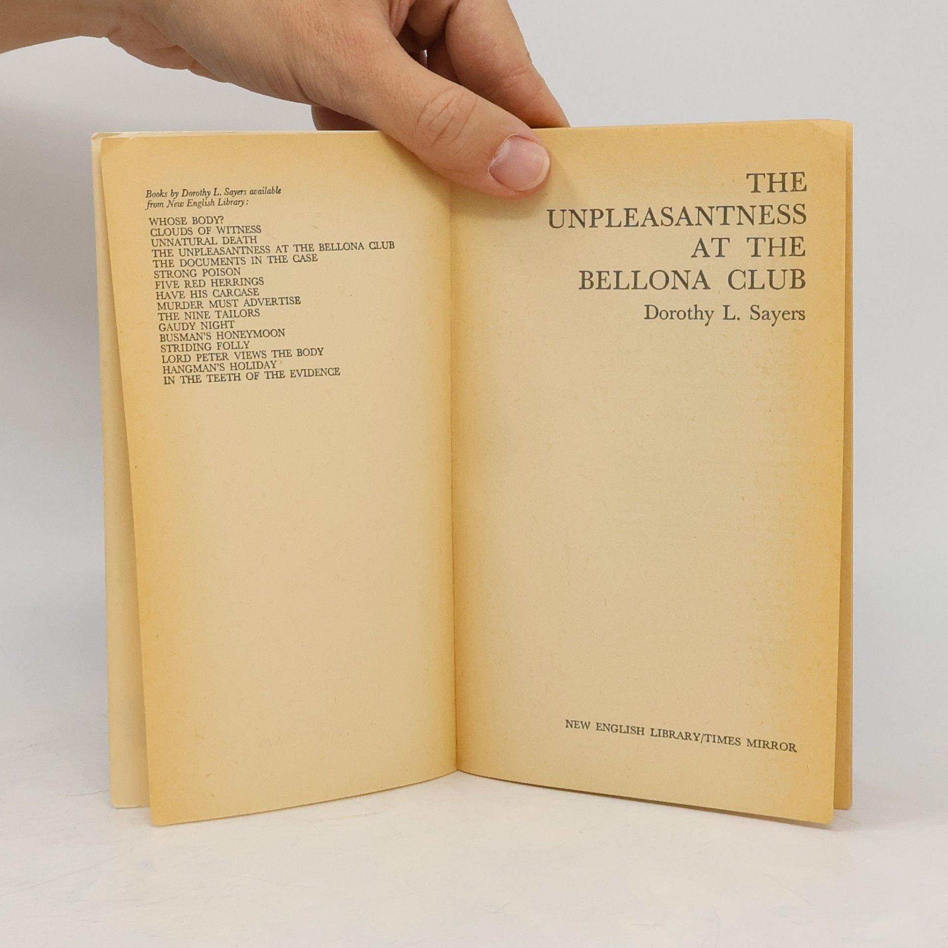 Dorothy L. Sayers The Unpleasantness at the Bellona Club