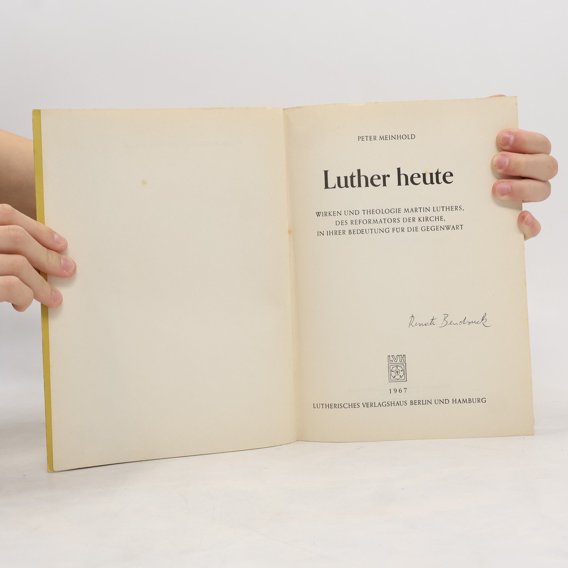 Peter Meinhold Luther Heute