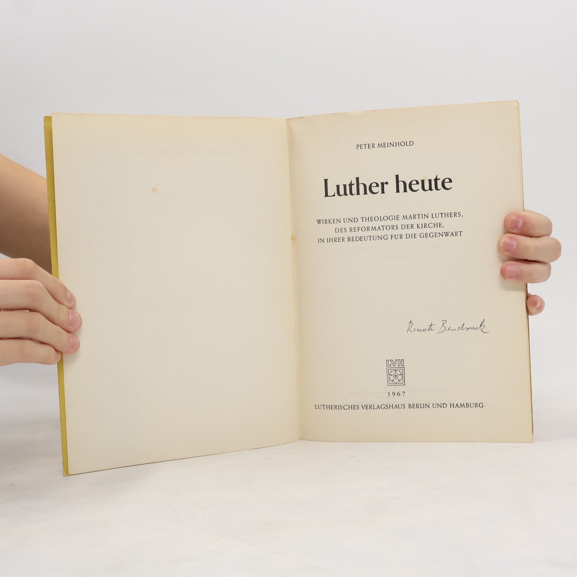 Peter Meinhold Luther Heute