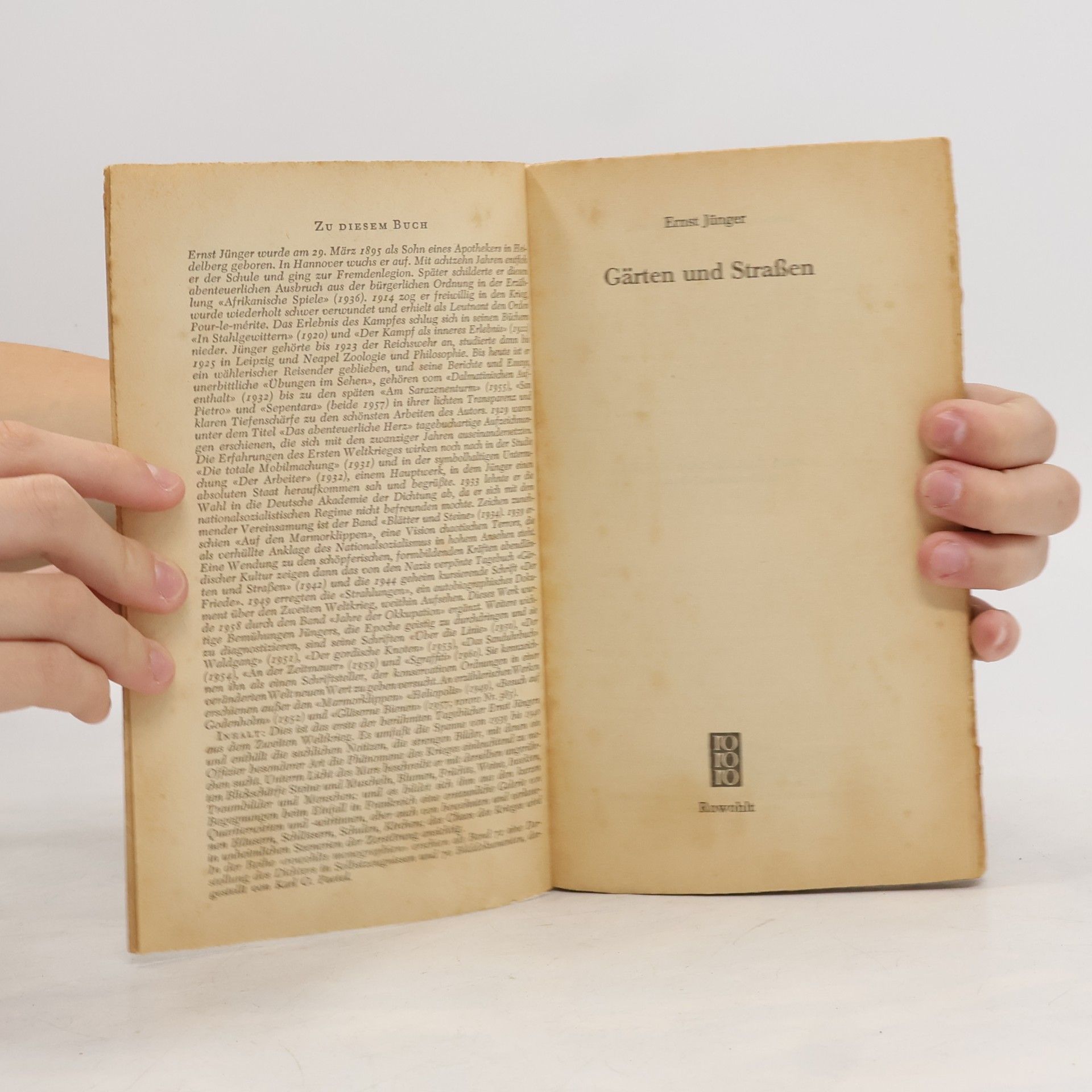 Ernst Jünger Gärten und Strassen