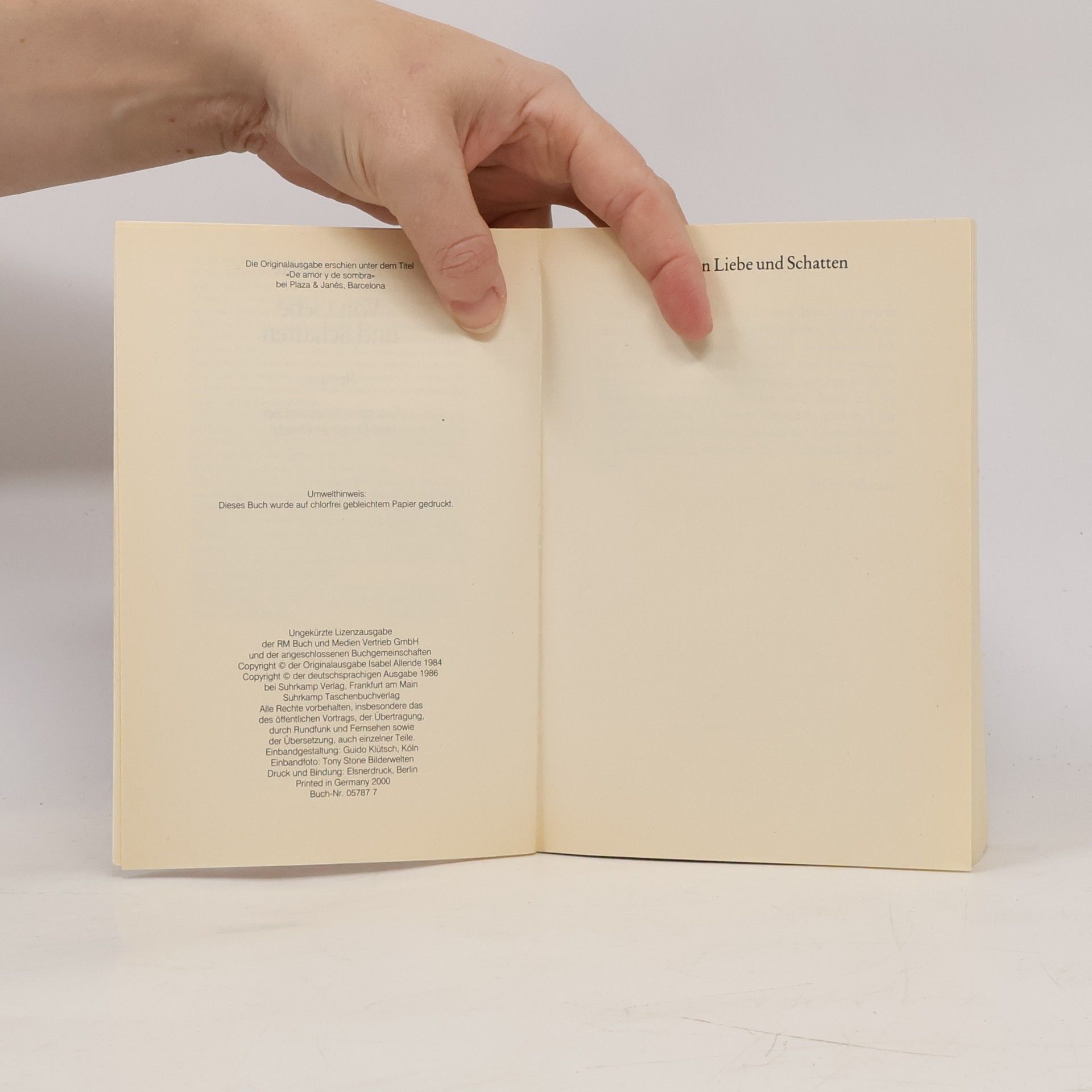 Isabel Allende Von Liebe und Schatten