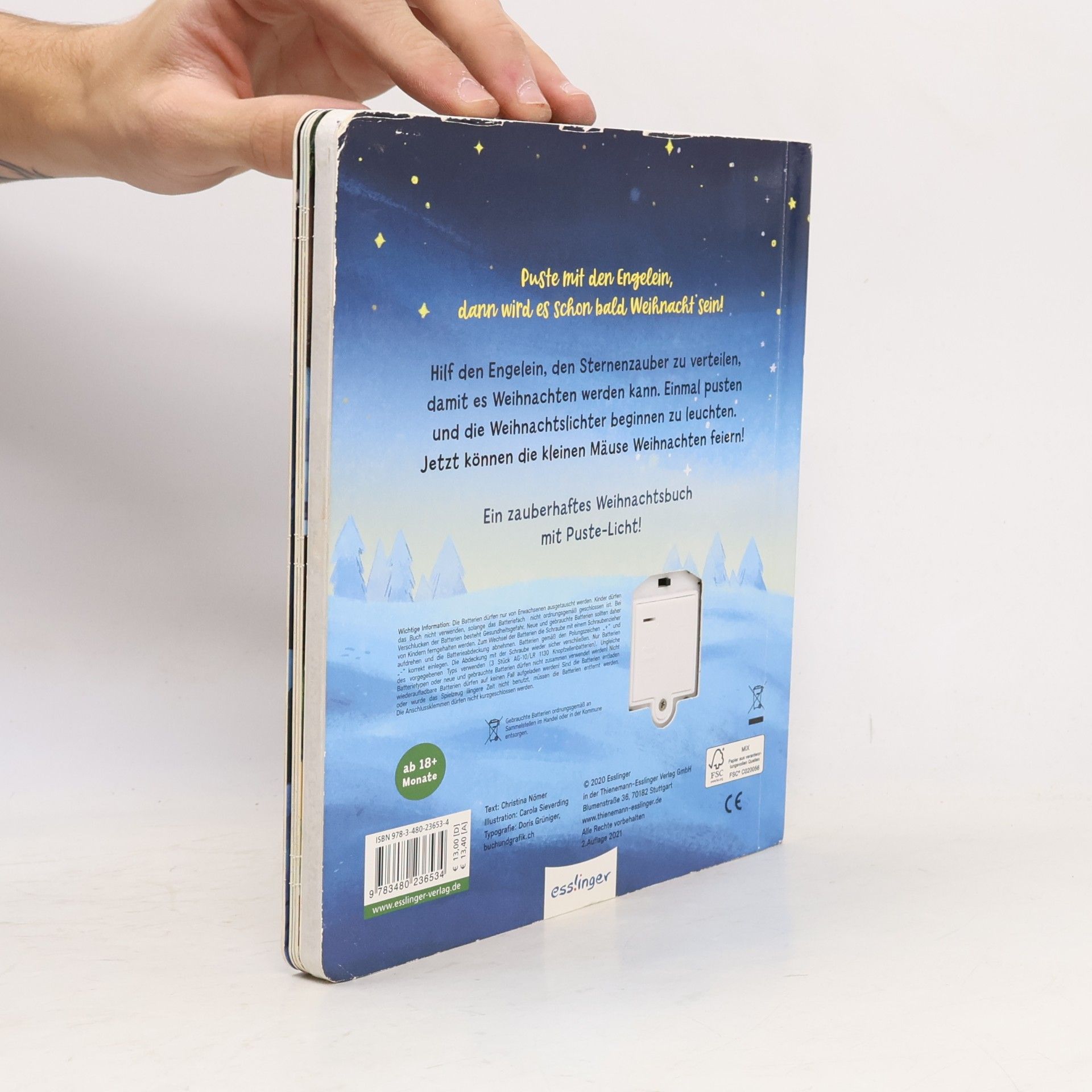 Christina Nömer Mein Puste-Licht-Buch: Es wird Weihnachten, kleine Maus