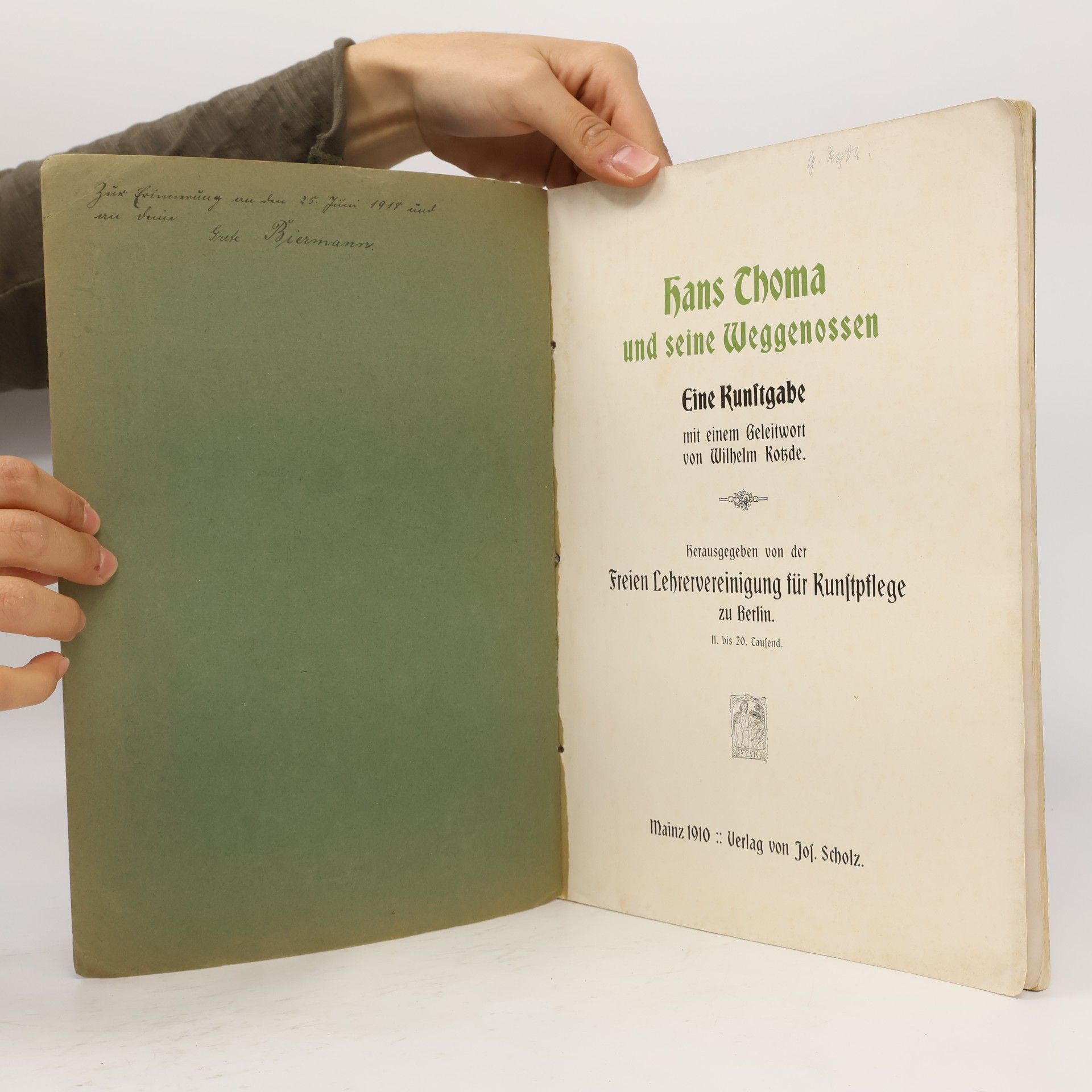 Hans Thoma Hans Thoma und Seine Weggenossen eine Kunstgabe