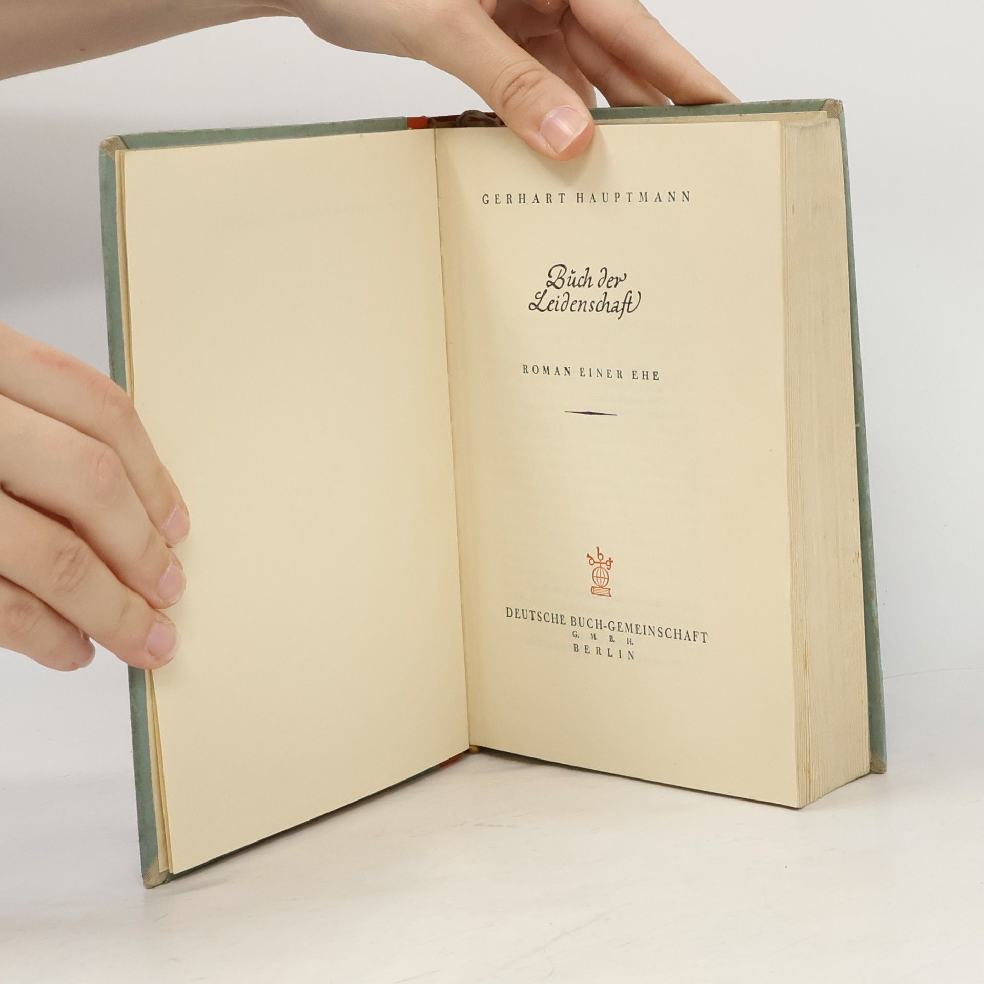 Gerhart Hauptmann Buch der Leidenschaft