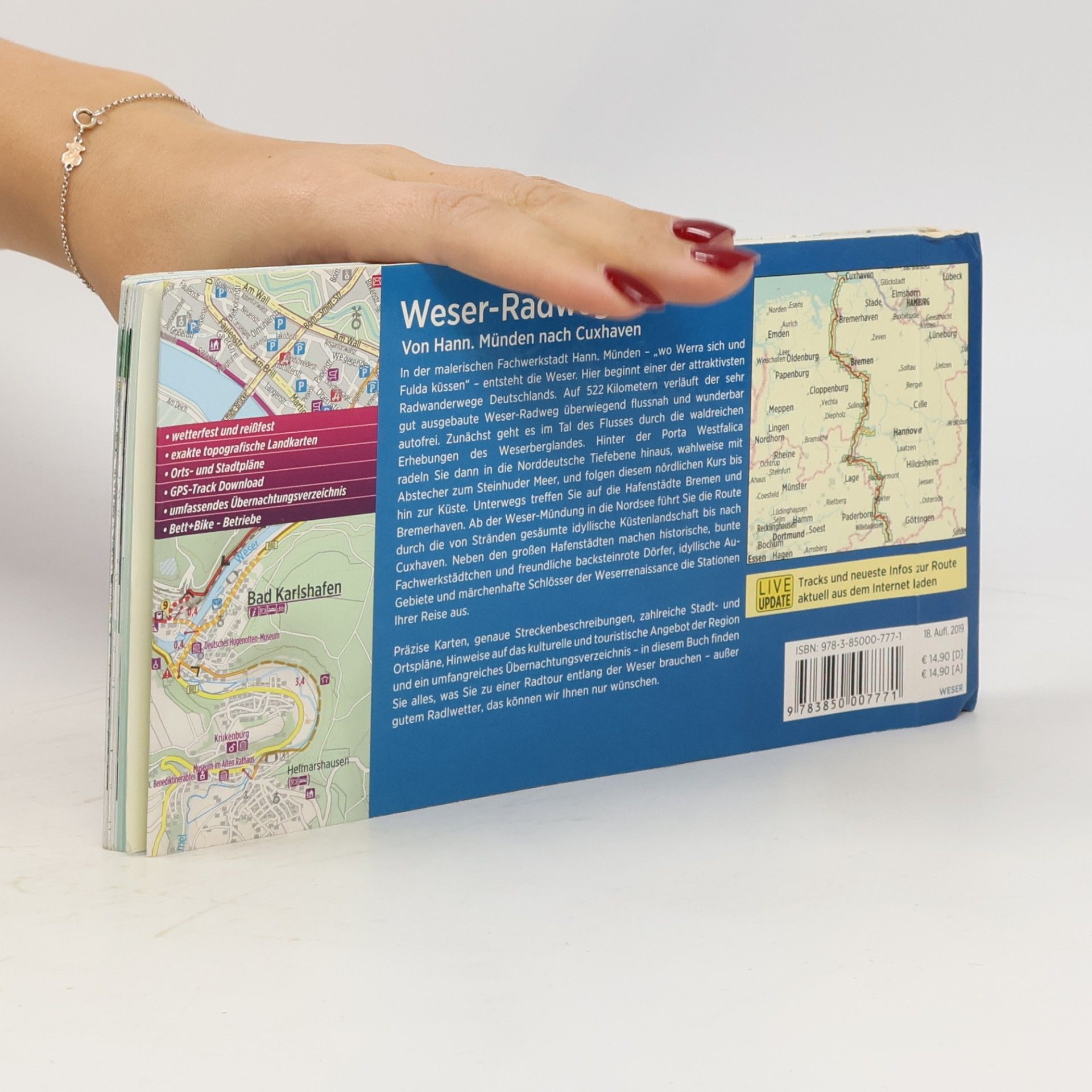 Esterbauer Verlag Bikeline Radtourenbuch: Weser-Radweg