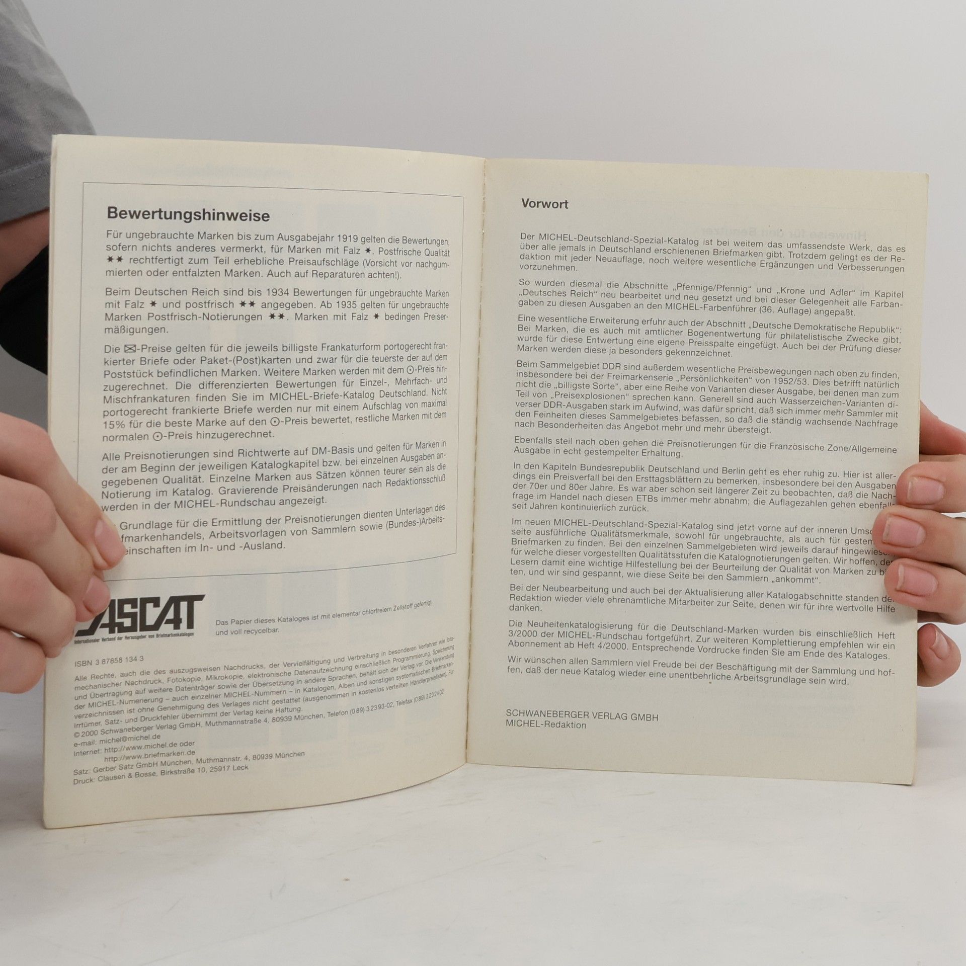 Michel Deutschland-Spezial-Katalog 2000