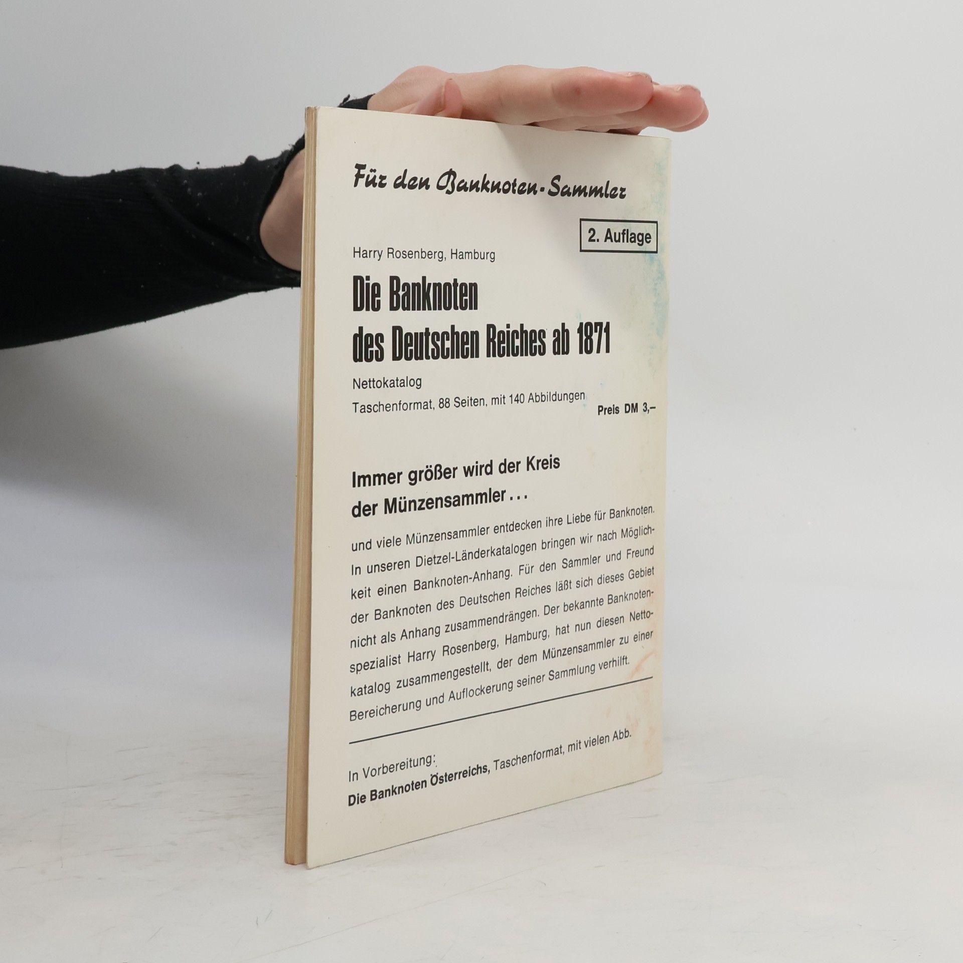 Karl Lundelin Das Papiernotgeld von Schleswig-Holstein und Hamburg 1914-1923