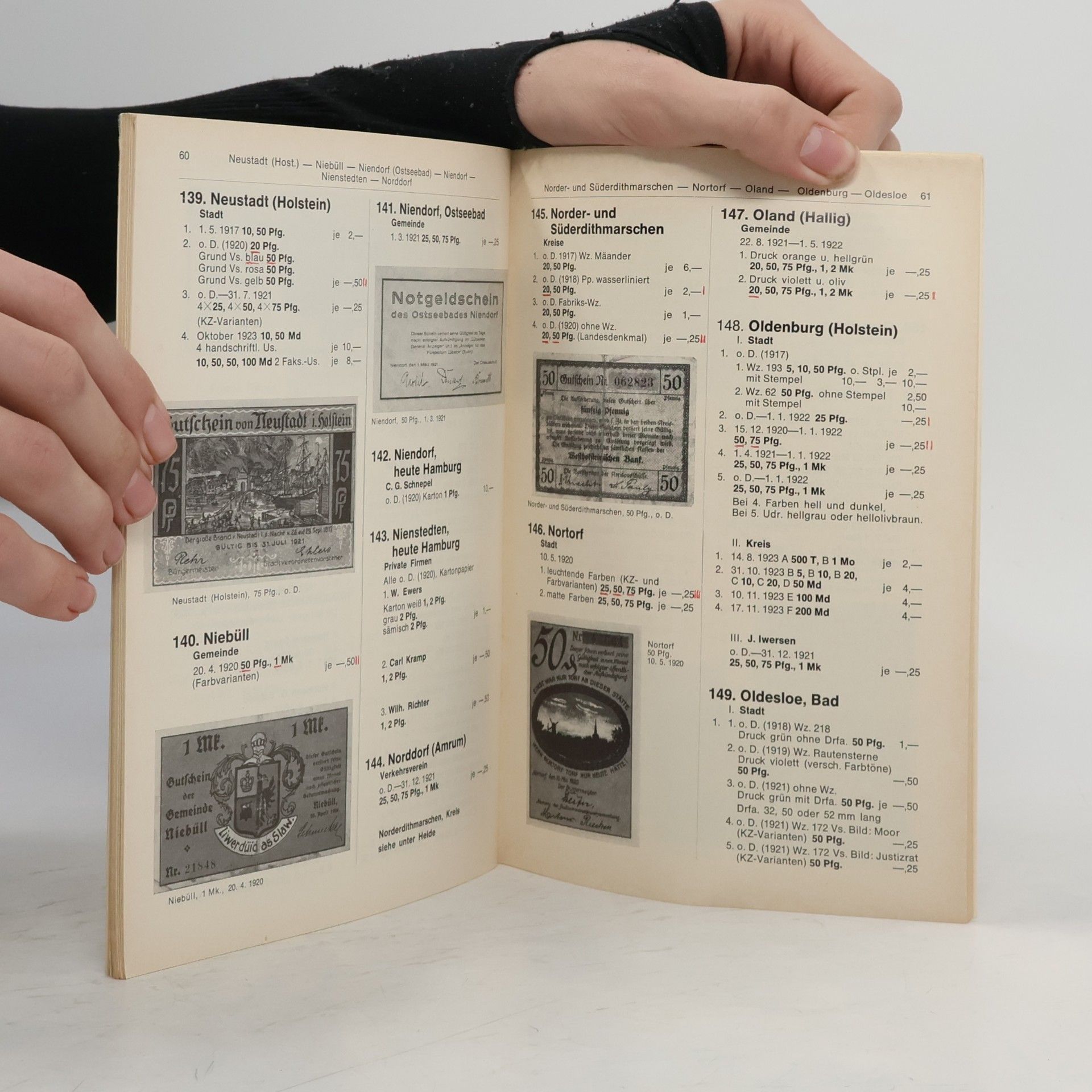 Karl Lundelin Das Papiernotgeld von Schleswig-Holstein und Hamburg 1914-1923