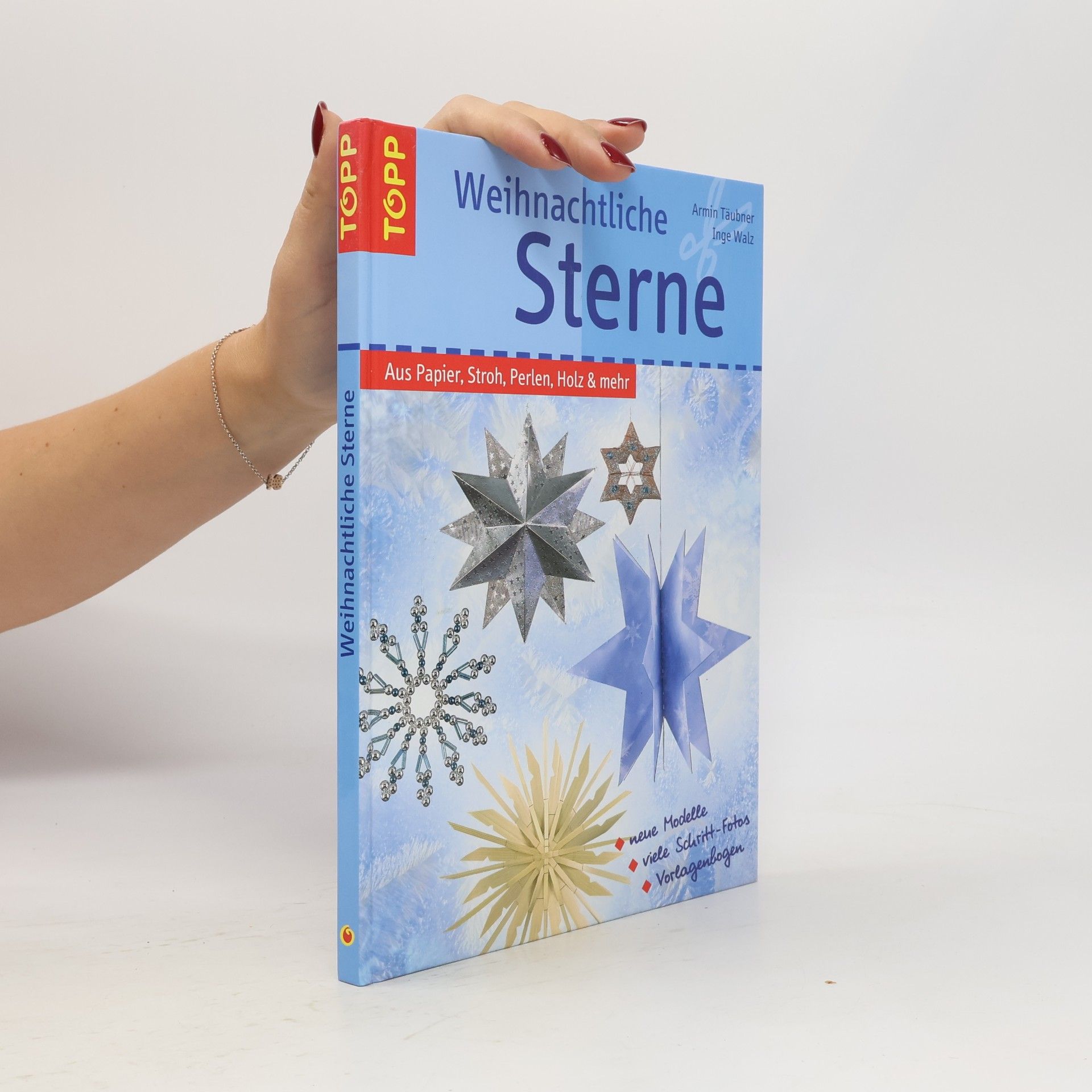 Armin Täubner Weihnachtliche Sterne aus Papier, Stroh, Perlen, Holz & mehr