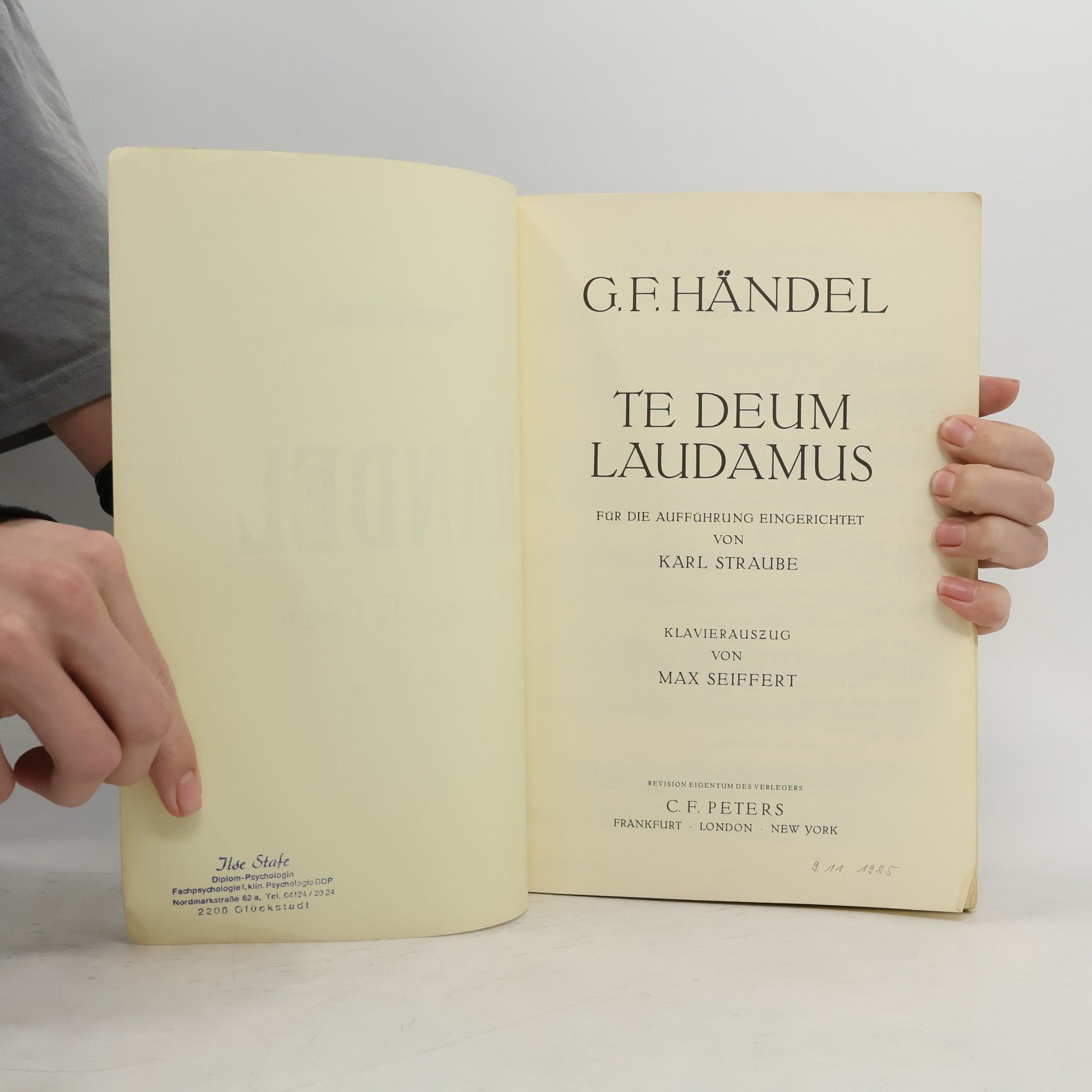 Handel Dettinger Te Deum