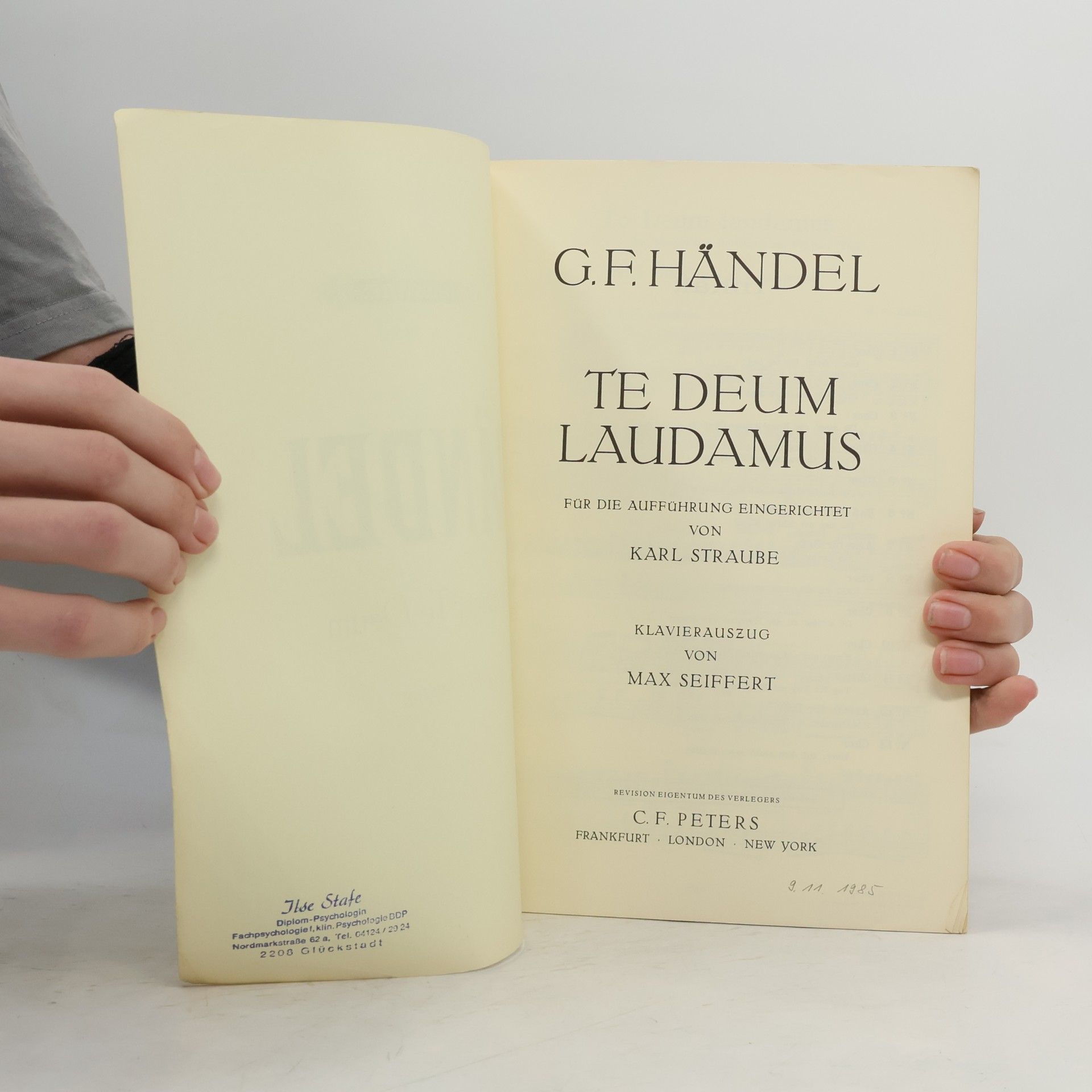 Handel Dettinger Te Deum