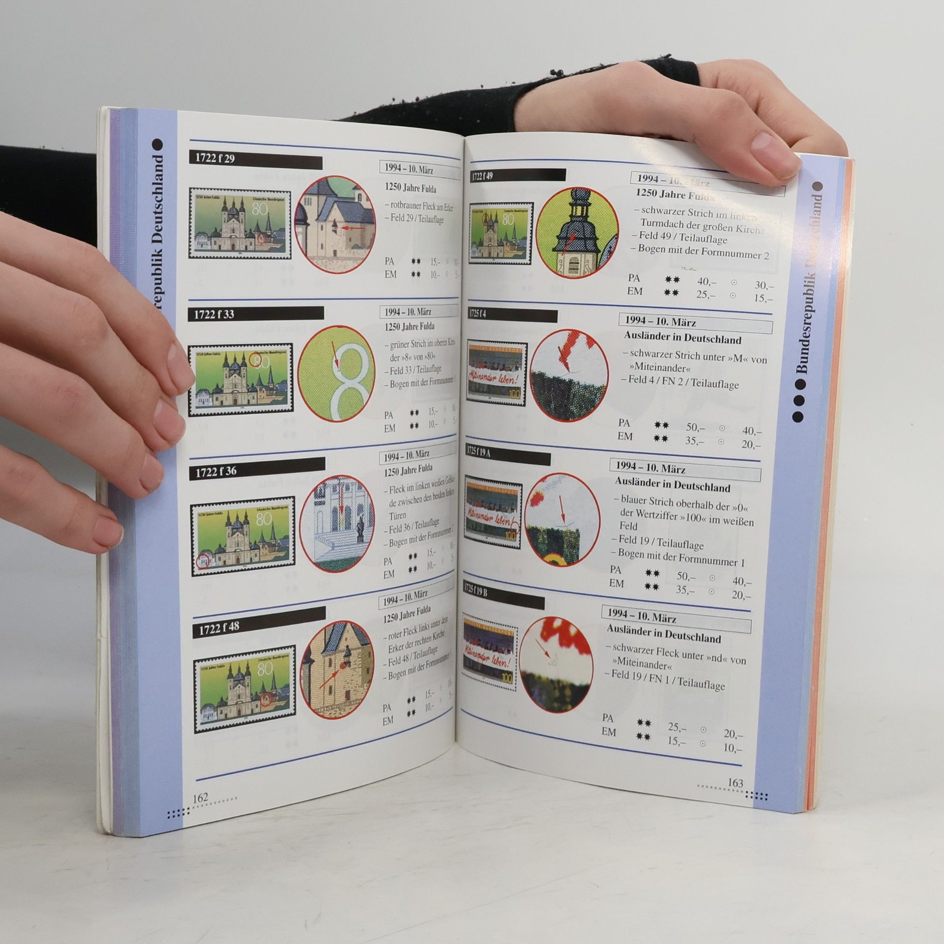 Marianne Riecke Plattenfehler-Katalog BRD, Berlin, 6. Auflage