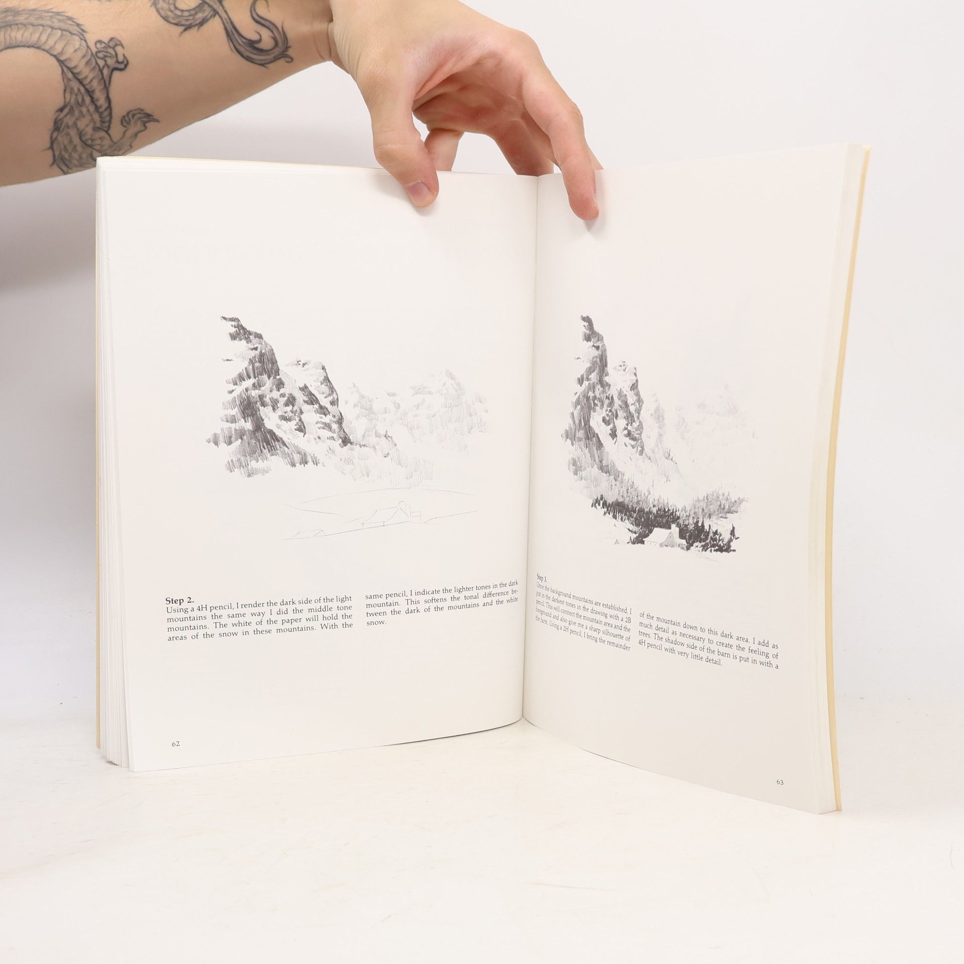 Ferdinand Petrie Drawing Landscapes in Pencil