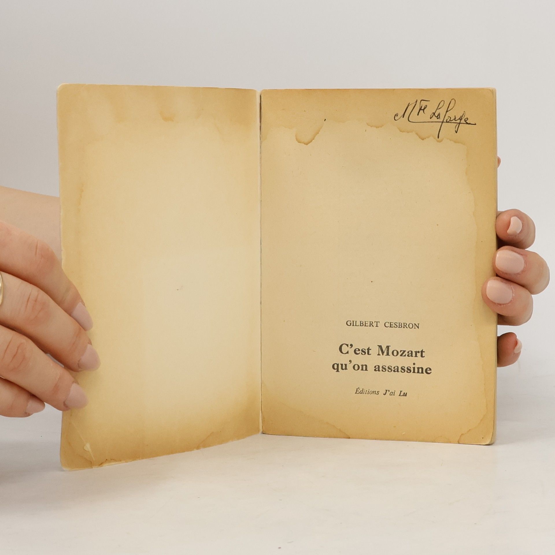 Gilbert Cesbron C'est Mozart qu'on assassine