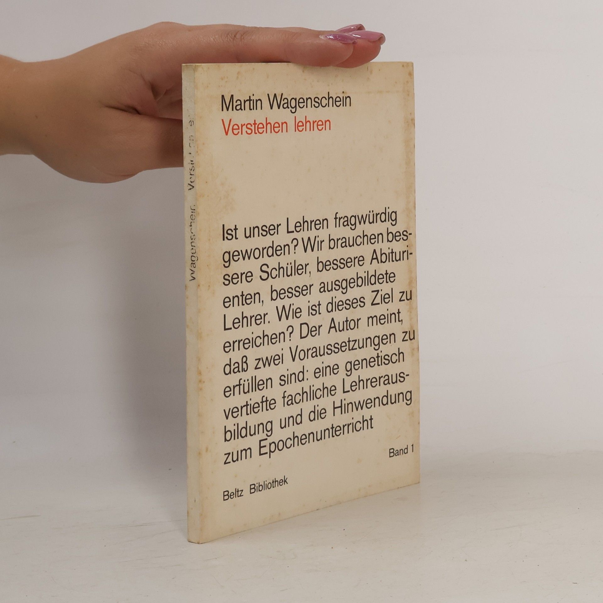 Martin Wagenschein Verstehen lehren