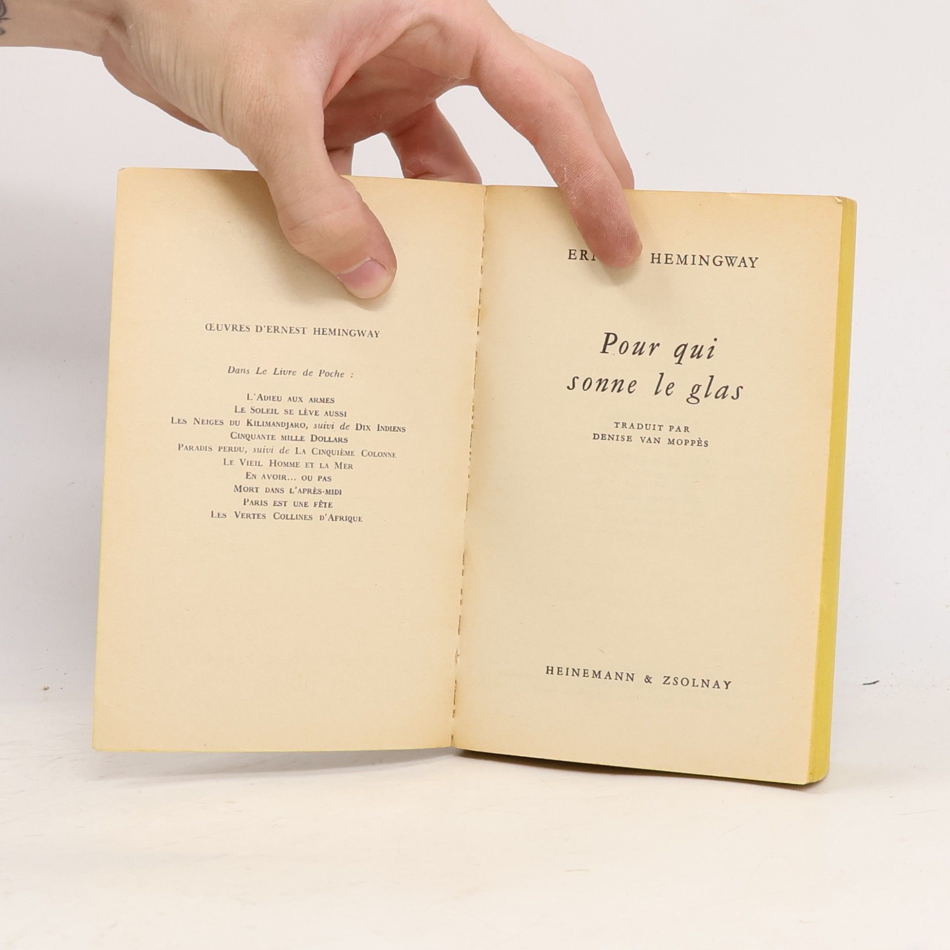 Ernest Hemingway Pour qui sonne le glas
