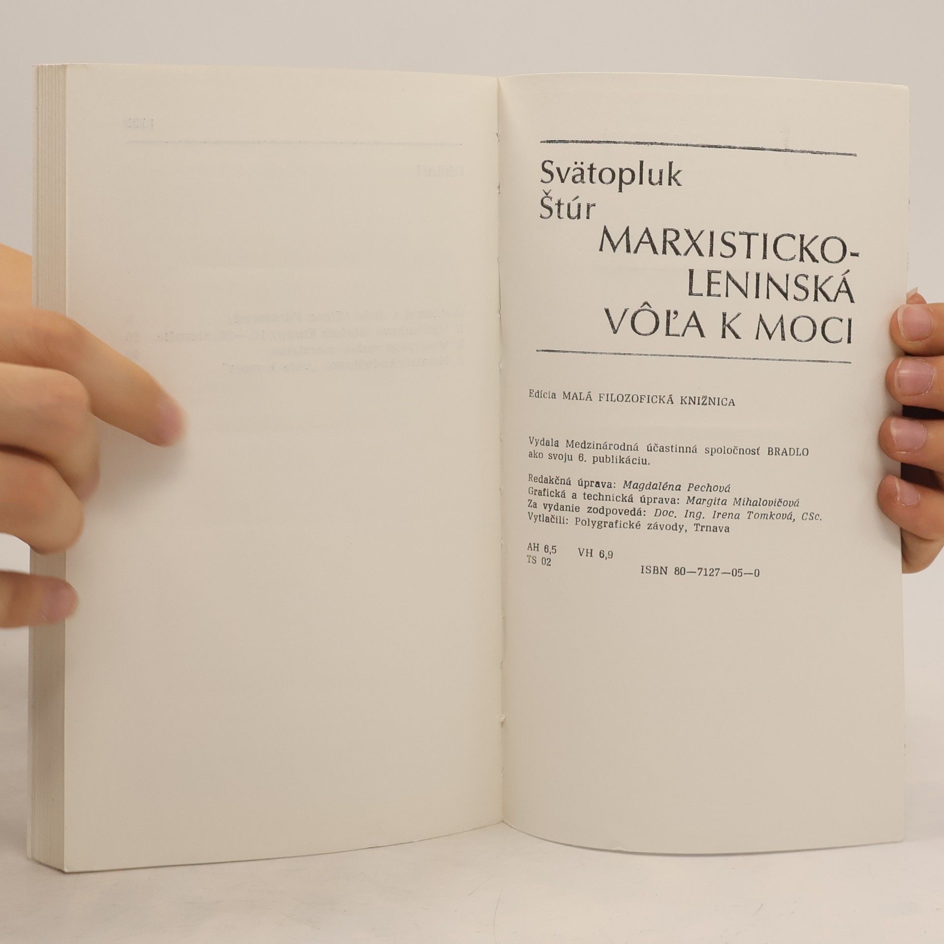 Svätopluk Štúr Marxisticko-leninská vôľa k moci