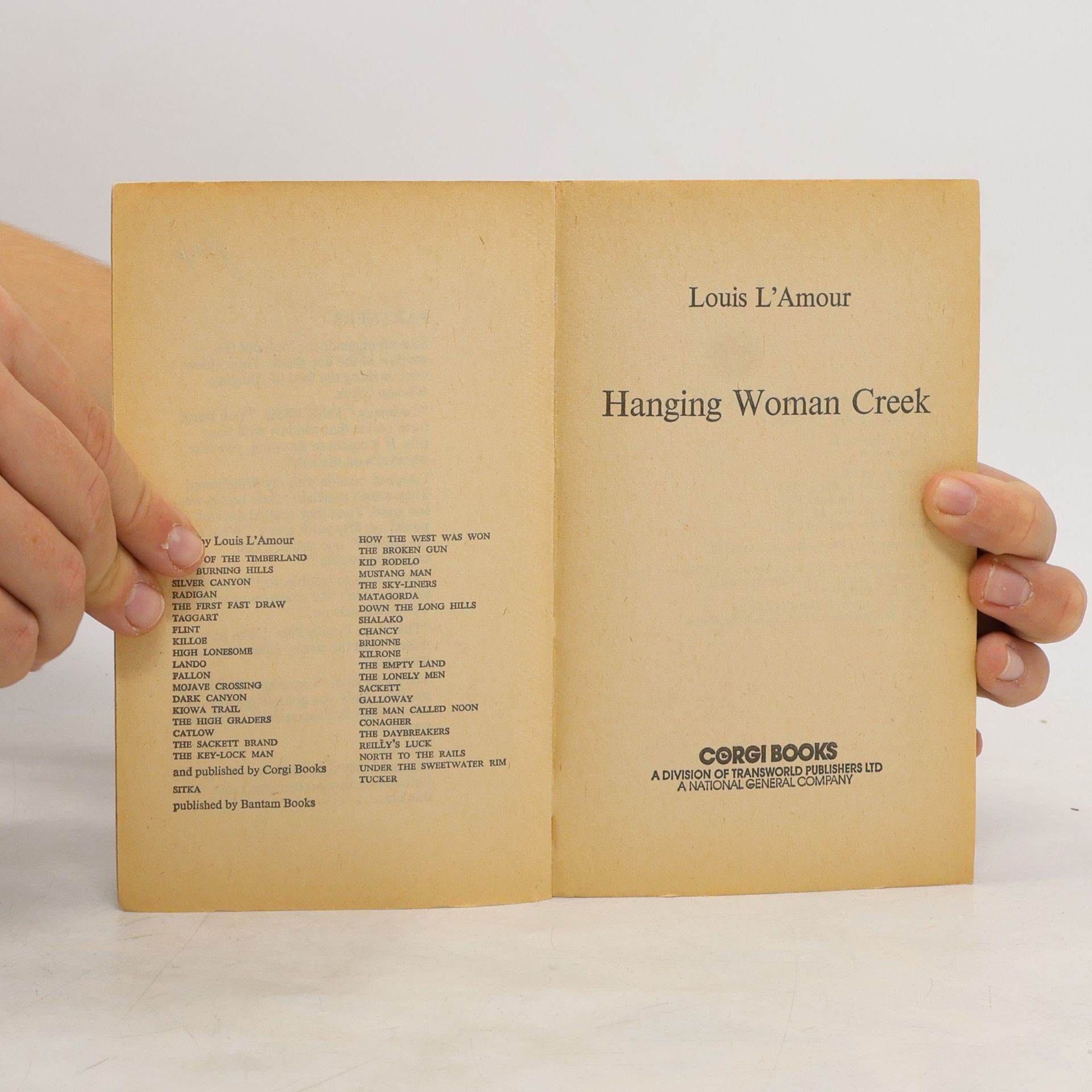 Louis L'Amour Hanging Woman Creek