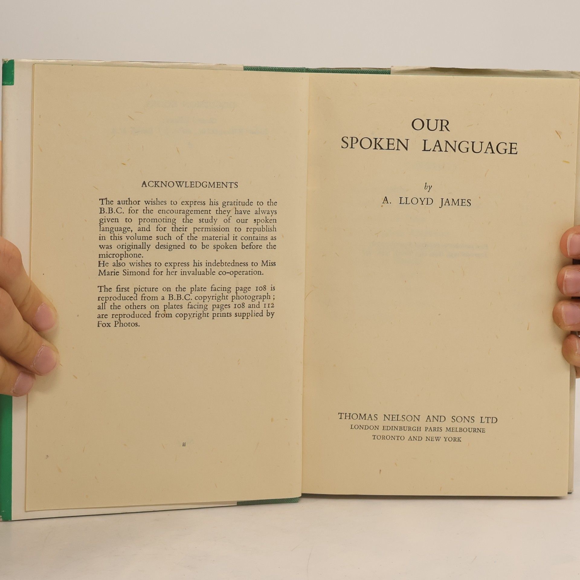 Arthur Lloyd James Our spoken language