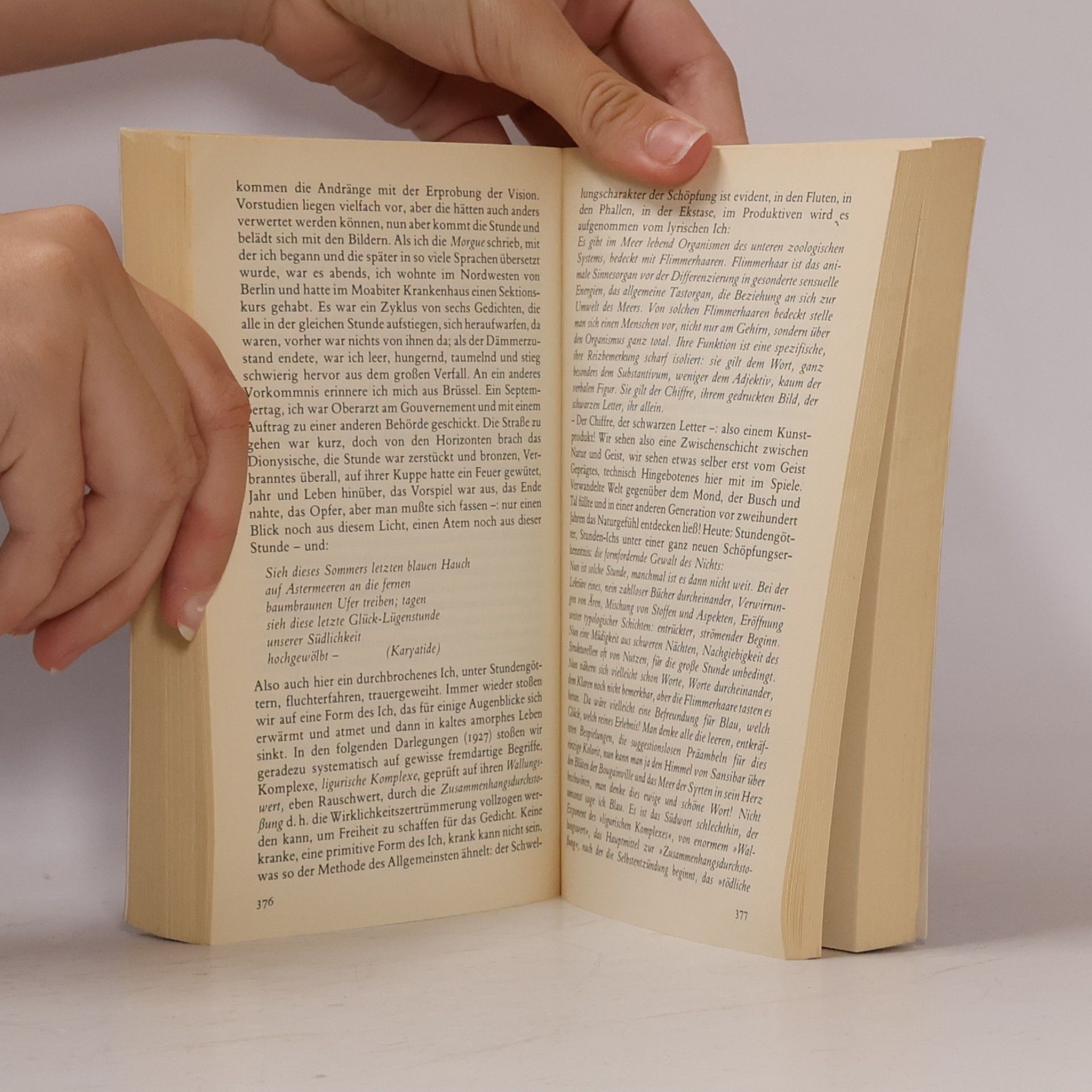 Gottfried Benn Prosa und Autobiographie. In der Fassung der Erstdrucke