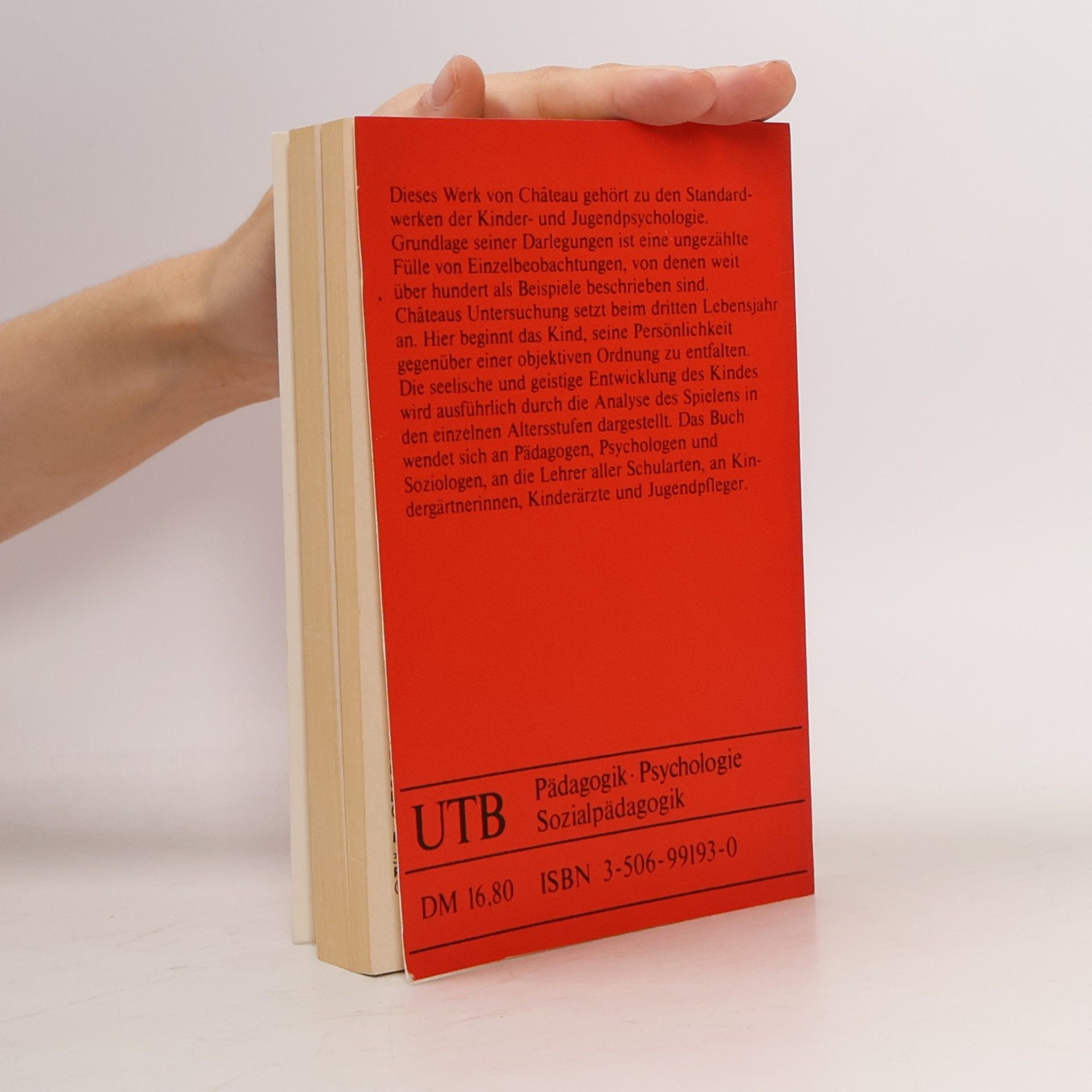 Jean Château UTB - 611: Das Spiel des Kindes