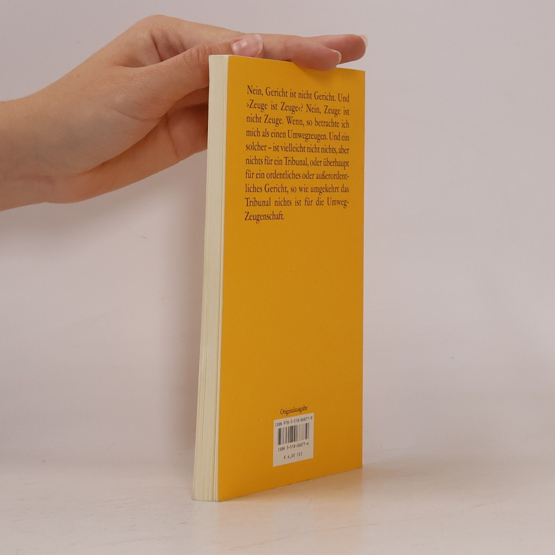 Peter Handke Die Tablas von Daimiel