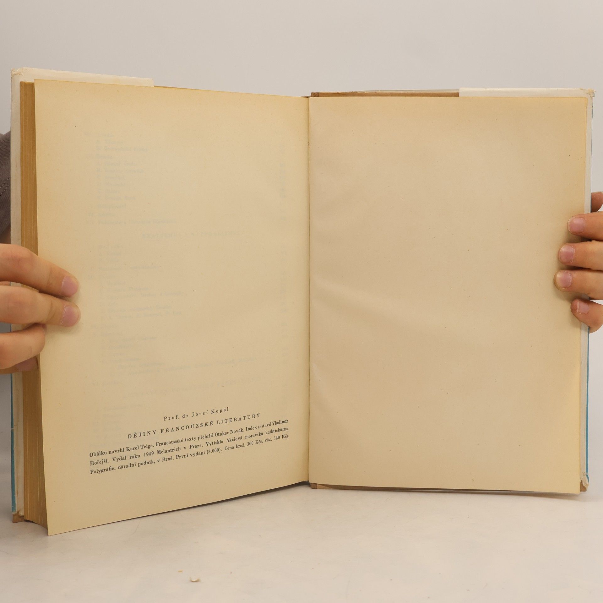 Josef Kopal Dějiny francouzské literatury