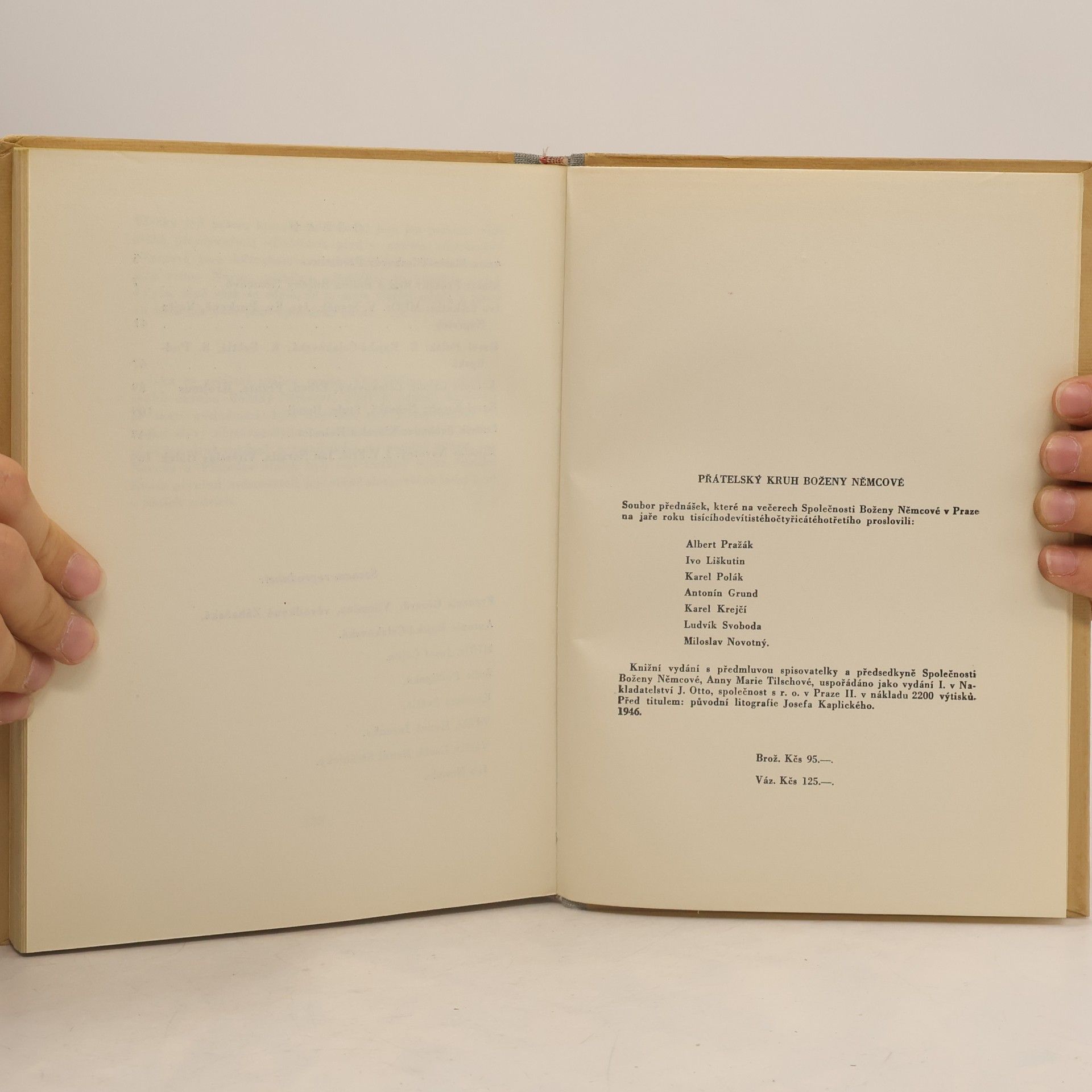 Various authors Přatelský kruh Boženy Němcové
