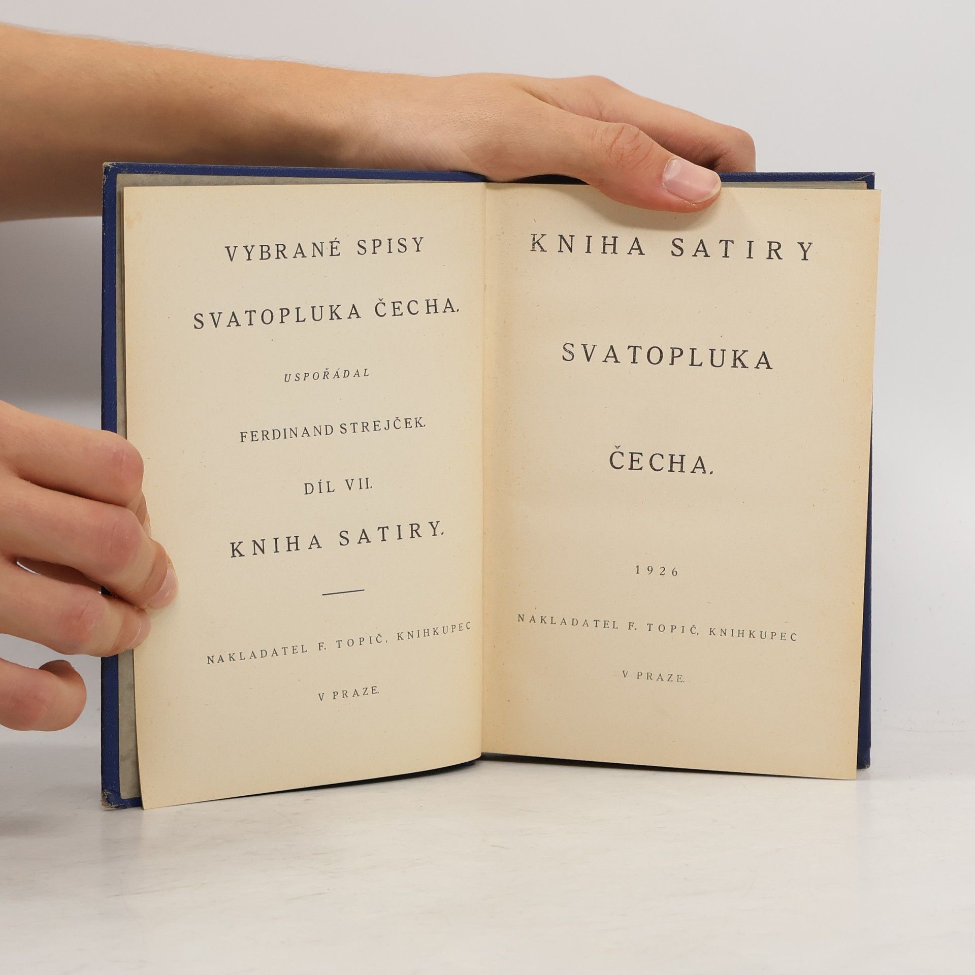 Svatopluk Čech Kniha satiry Svatopluka Čecha