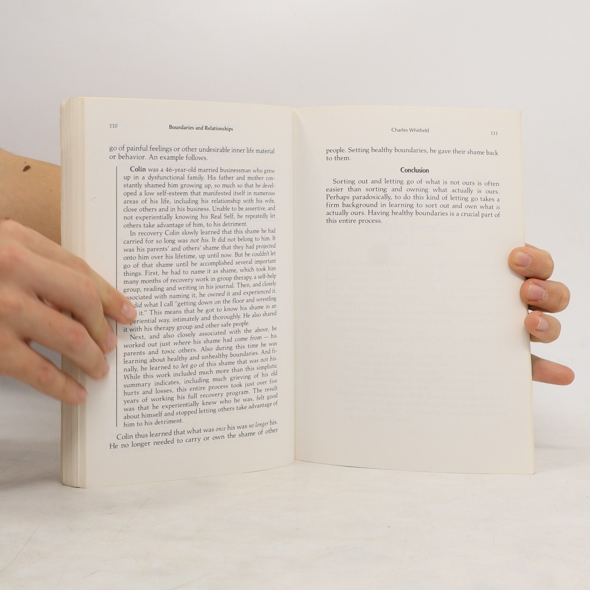 Charles L. Whitfield Boundaries and Relationships