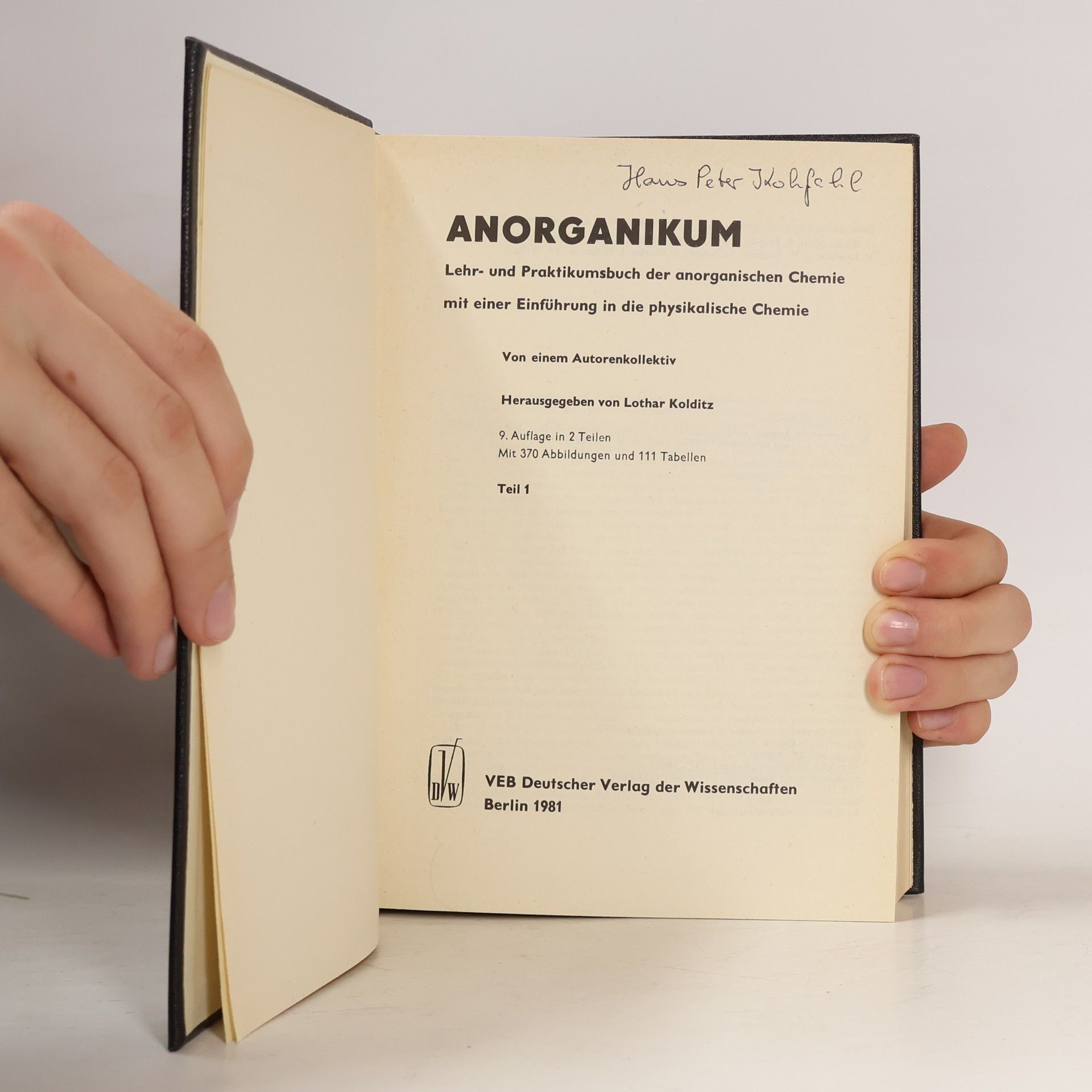 Various authors Anorganikum 1