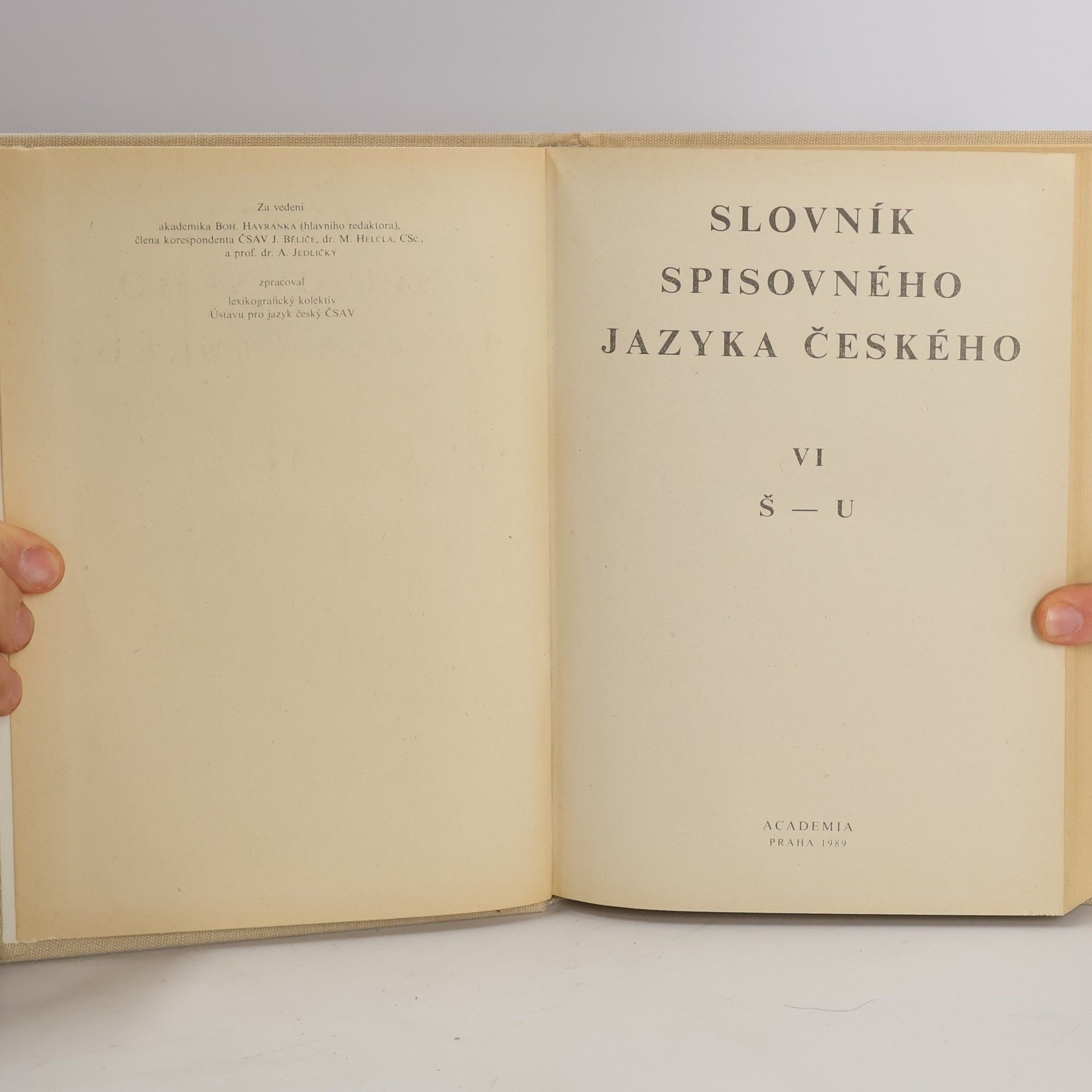 Kolektiv autorů Slovník spisovného jazyka českého VI. Š-U