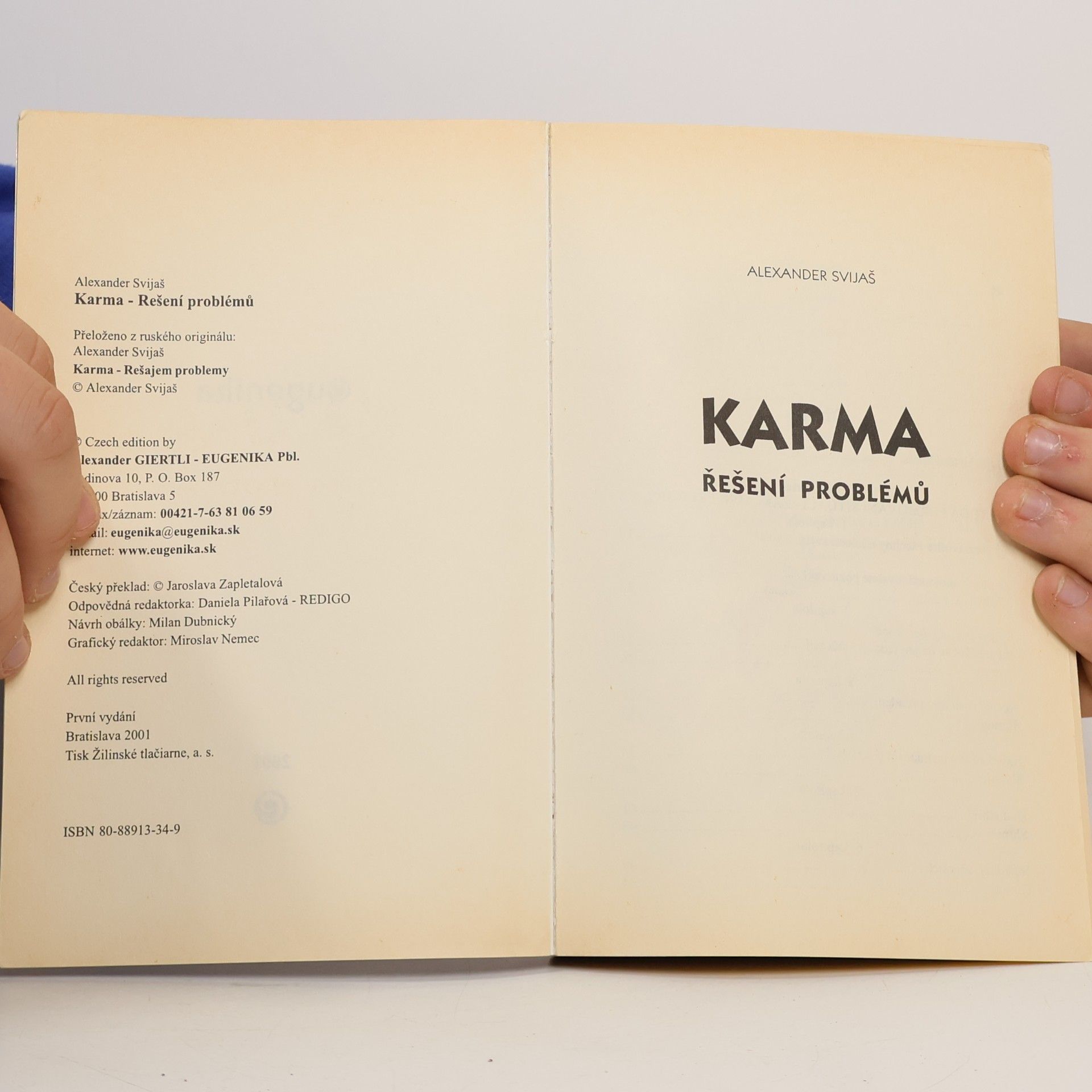 Aleksandr Grigor jevič Svijaš Karma. Řešení problémů