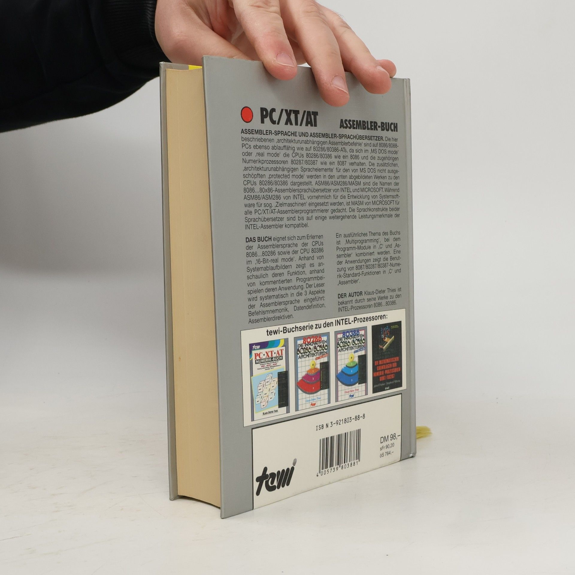 Klaus-Dieter Thies PC-XT-AT Assembler-Buch