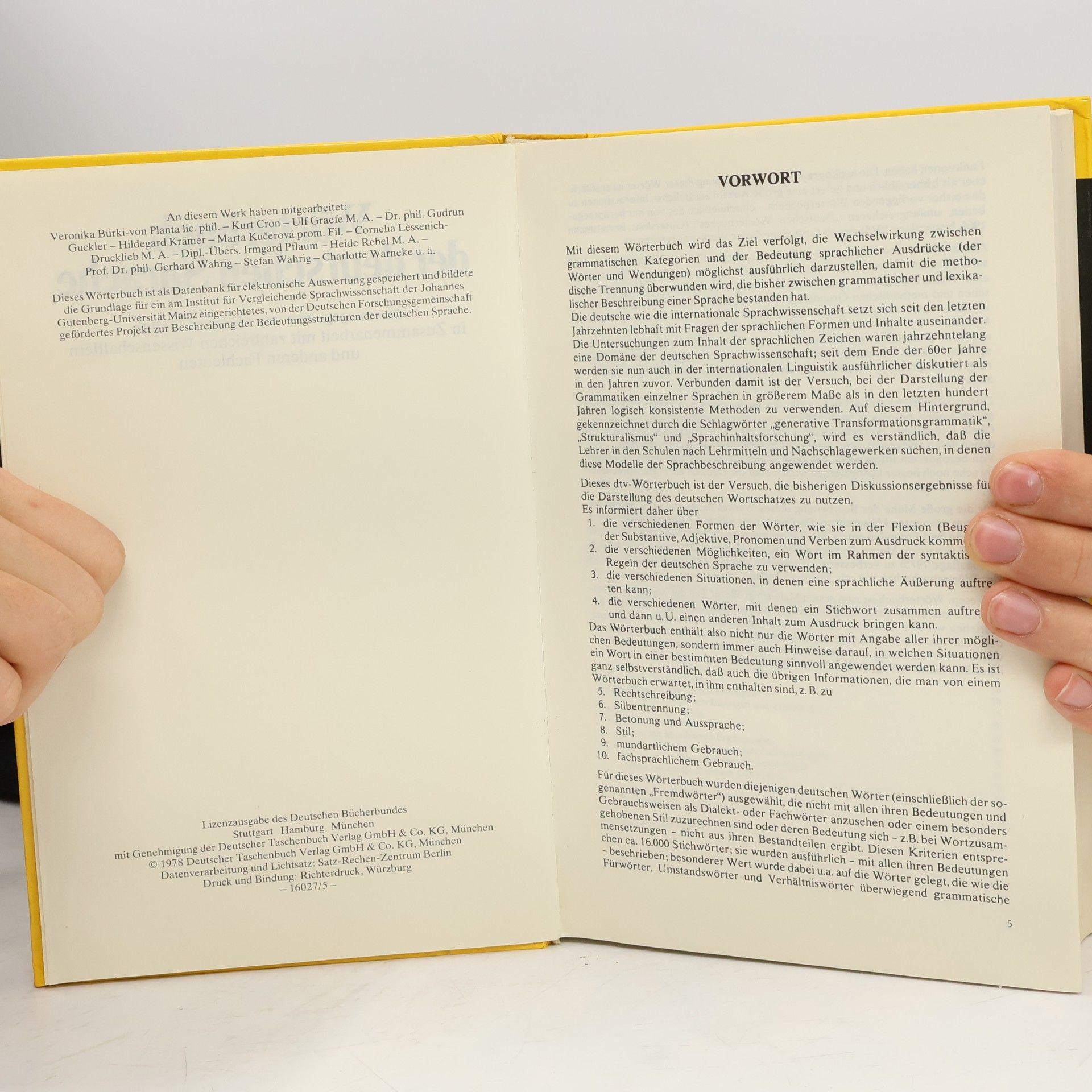 Gerhard Wahrig Wörterbuch der deutschen Sprache