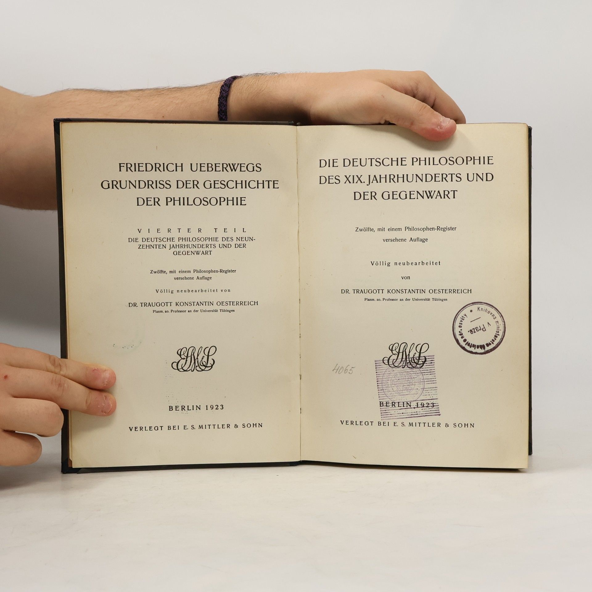 Ueberweg Geschichte der Philosophie