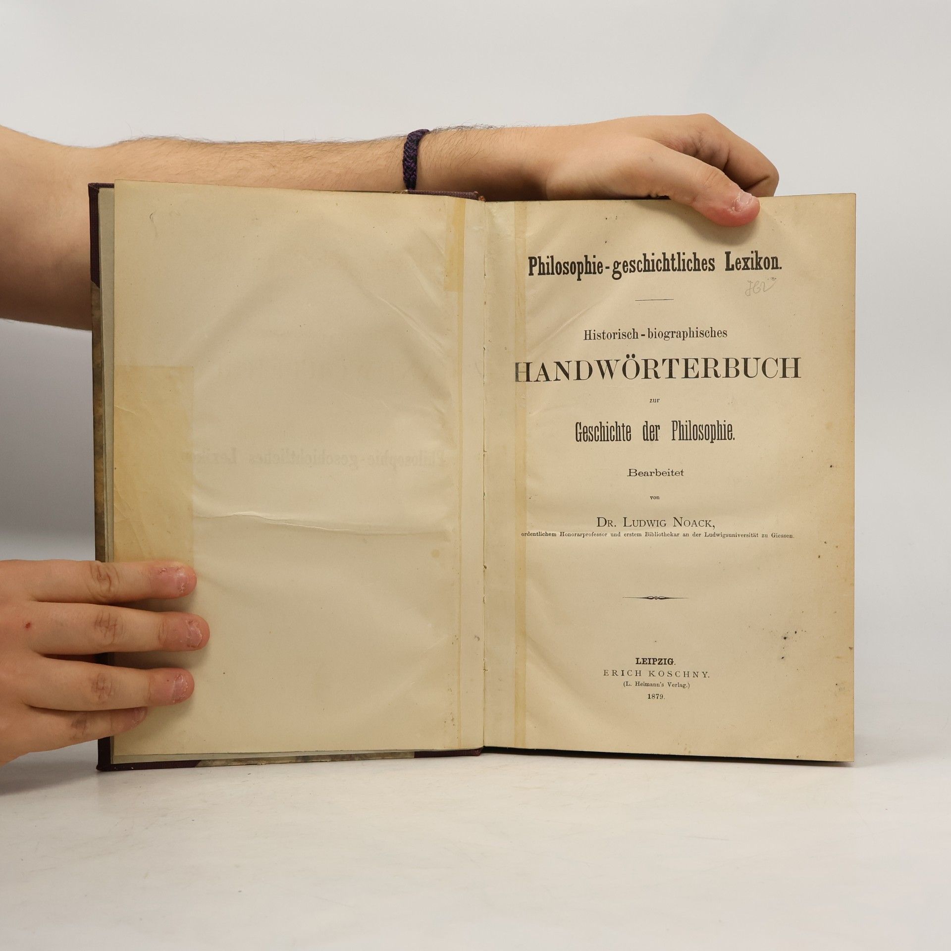 Noack Historisch-biographisches Handwörterbuch. Geschichte der Philosophie