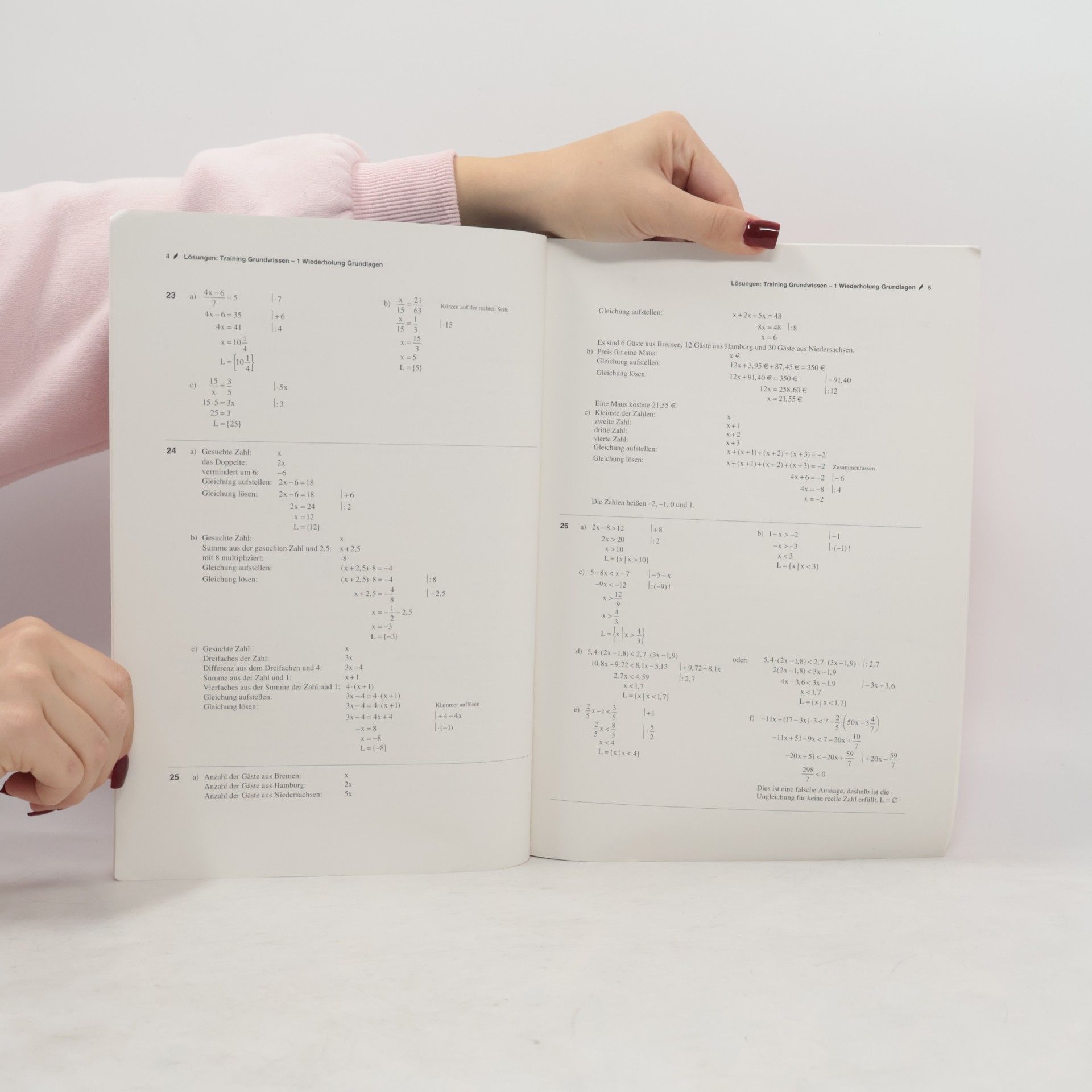 Kolektiv autorů Training Abschlussprüfung 2019 - Realschule Niedersachsen - Mathematik Lösungen