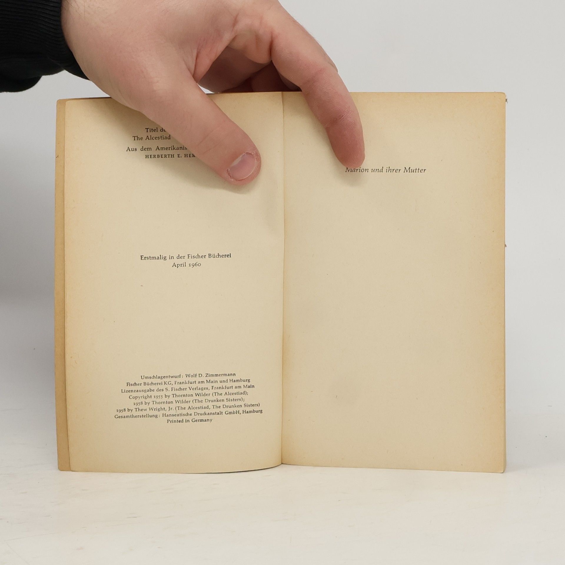 Thornton Wilder Die Alkestiade