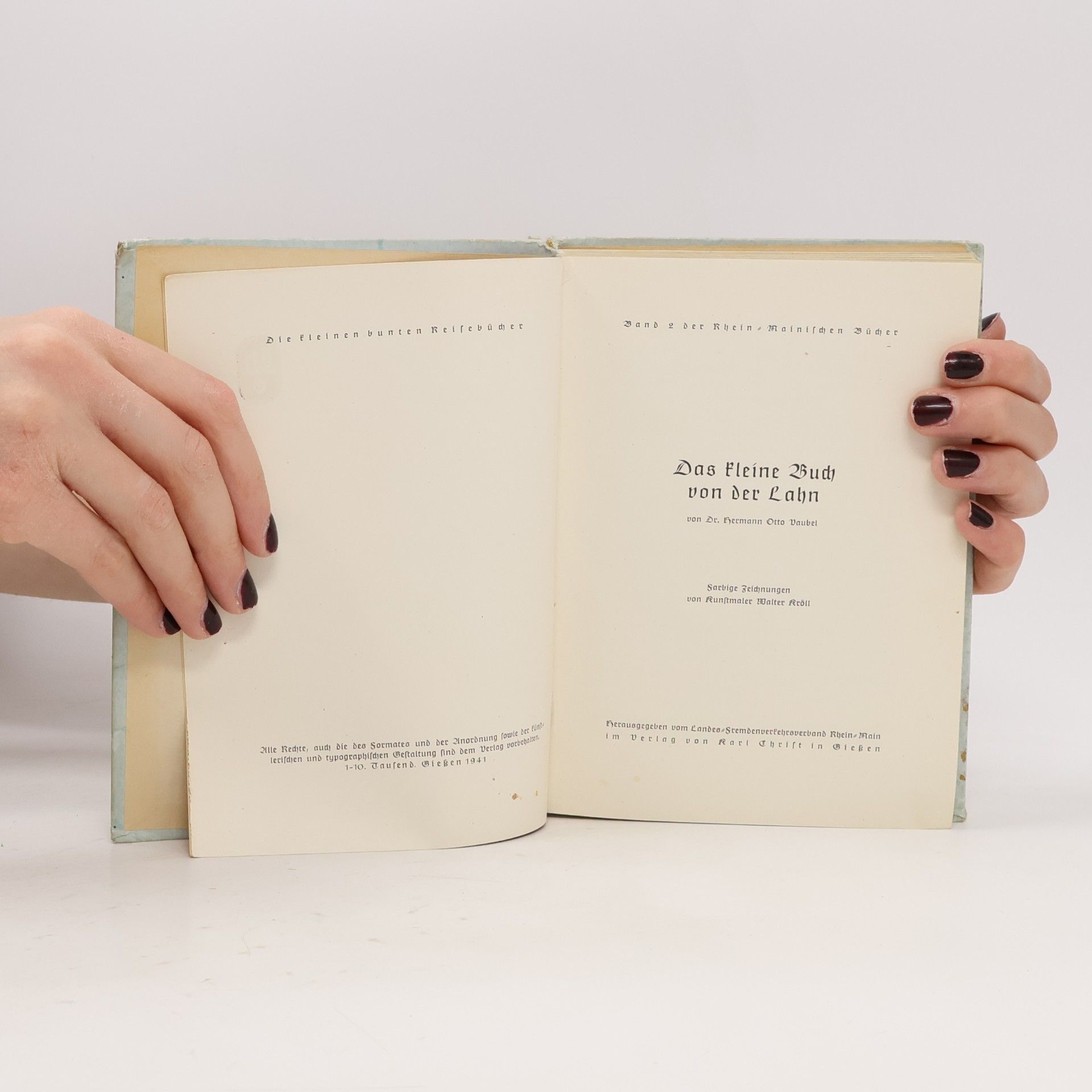 Hermann Otto Vaubel Das kleine Buch von der Lahn