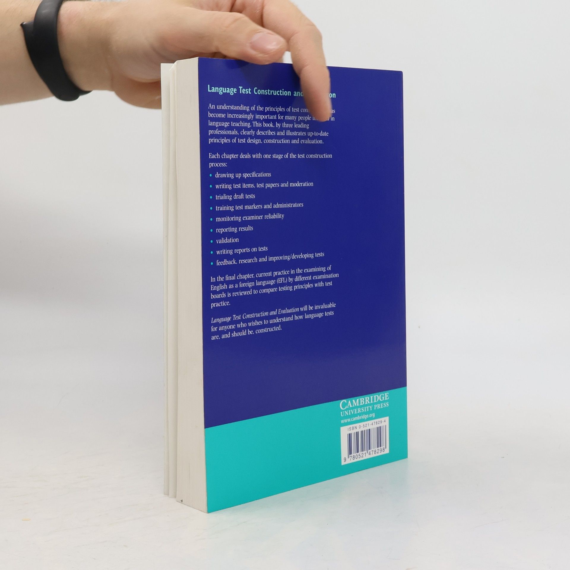 J. Charles Alderson Cambridge Language Teaching Library: Language Test Construction and Evaluation